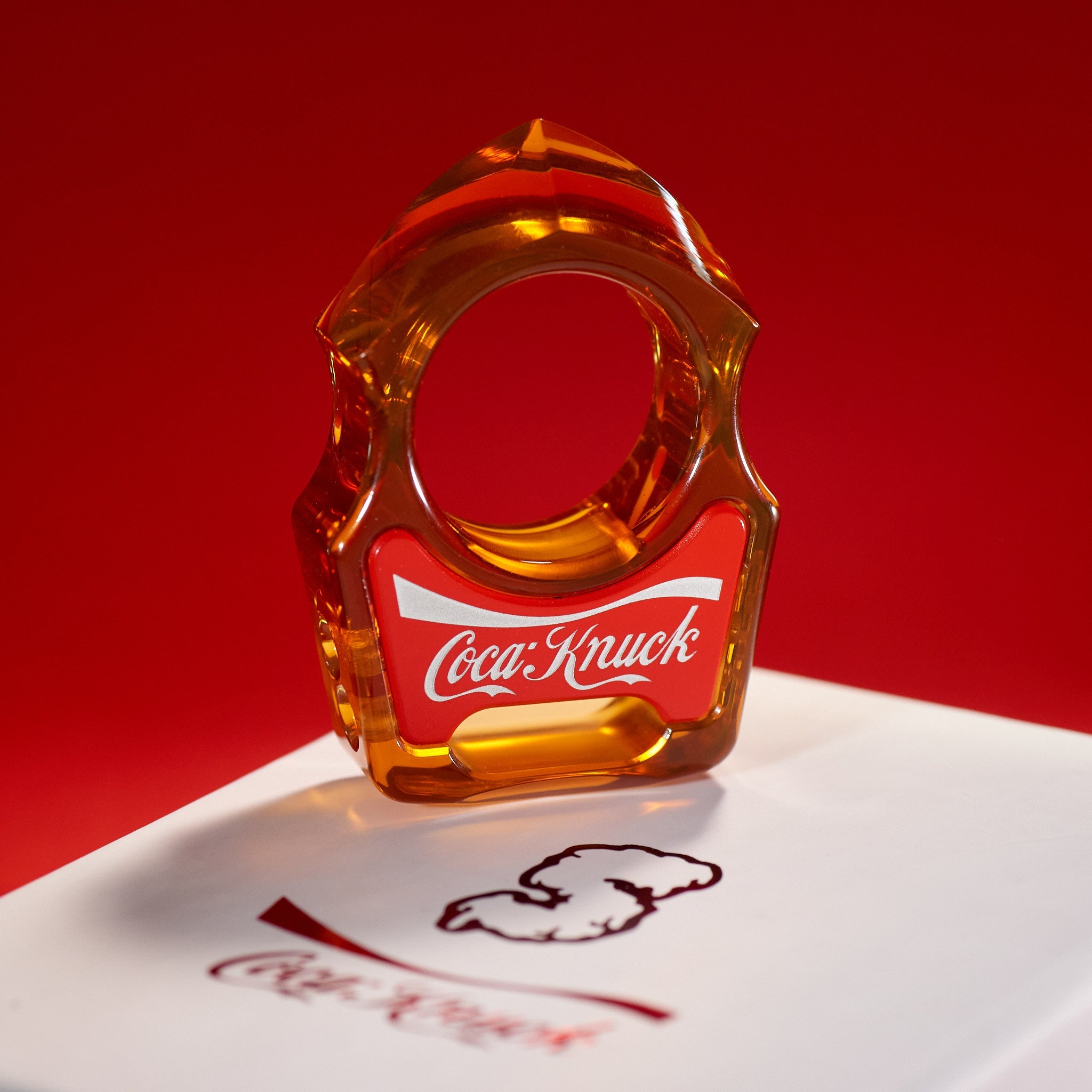 Coca-Knuck EDC Keychain Swampy Shark Ultem