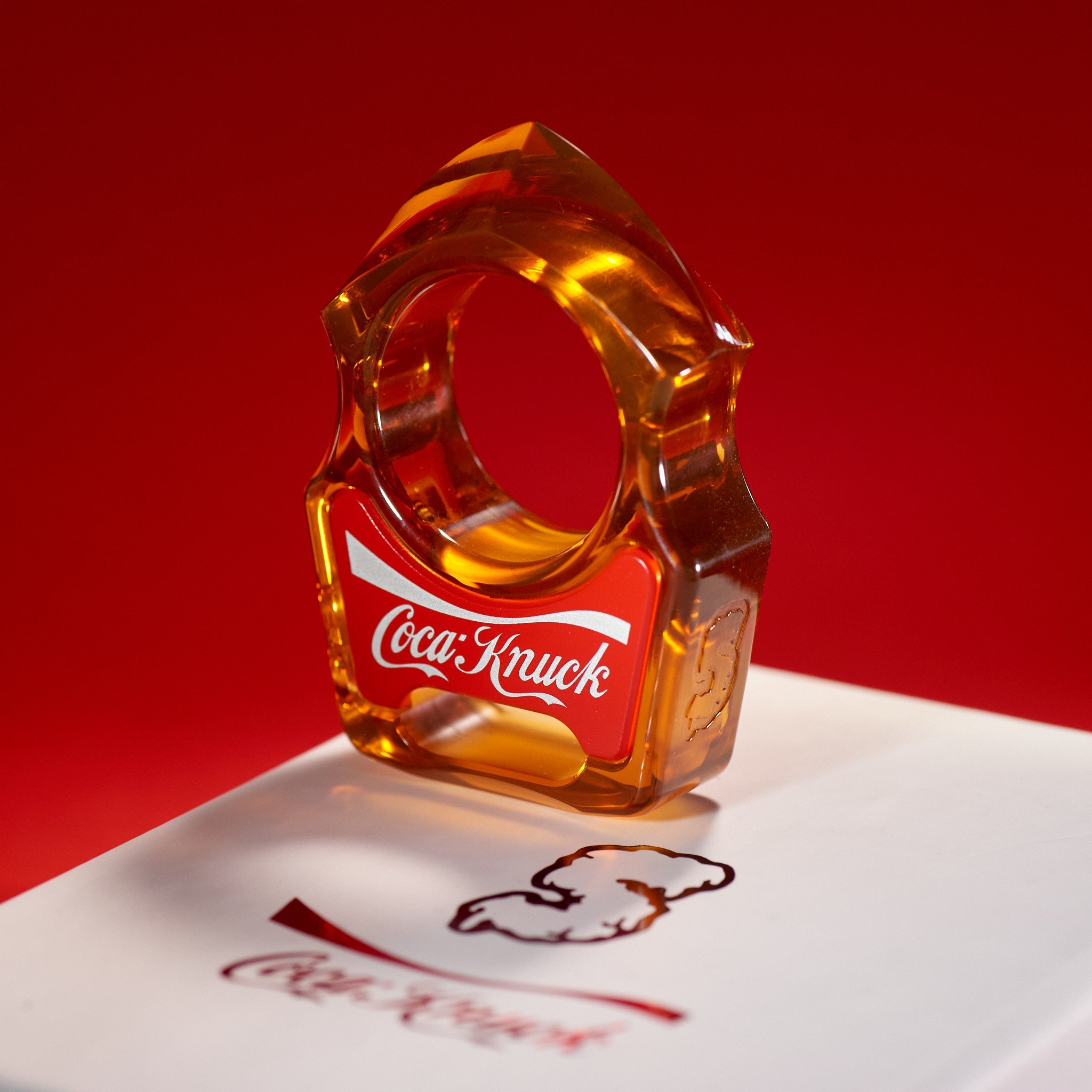 Coca-Knuck EDC Keychain Swampy Shark Ultem