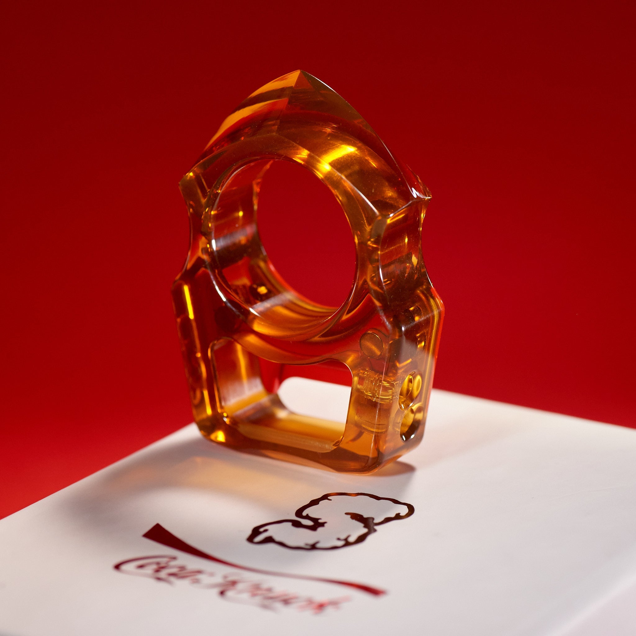 Coca-Knuck EDC Keychain Swampy Shark Ultem