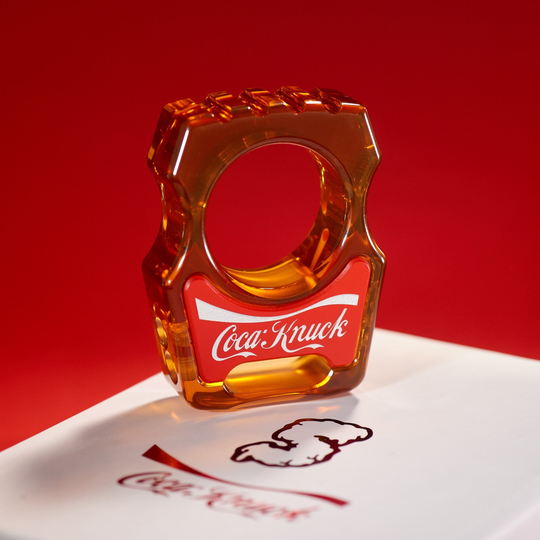 Coca-Knuck EDC Keychain Swampy Whale Ultem