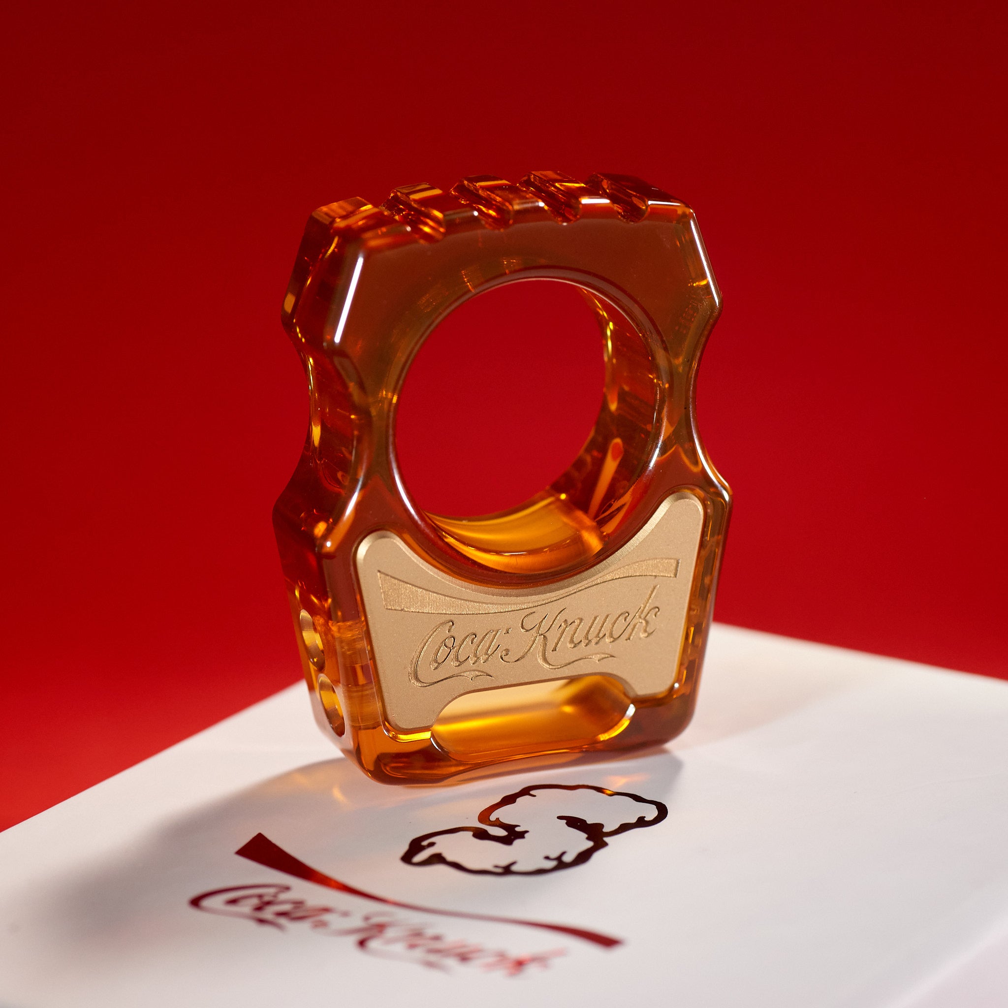 Coca-Knuck EDC Keychain Swampy Whale Ultem