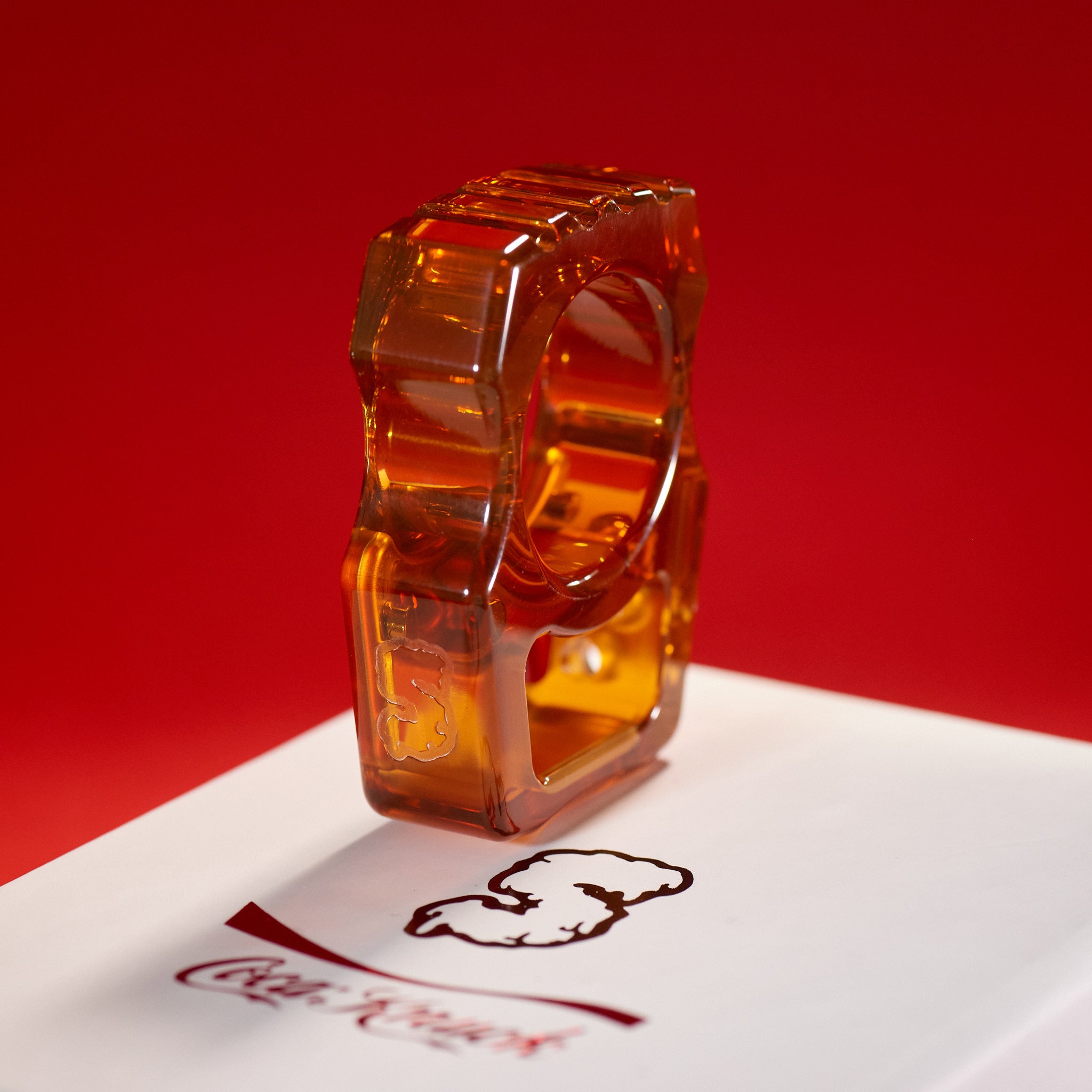 Coca-Knuck EDC Keychain Swampy Whale Ultem