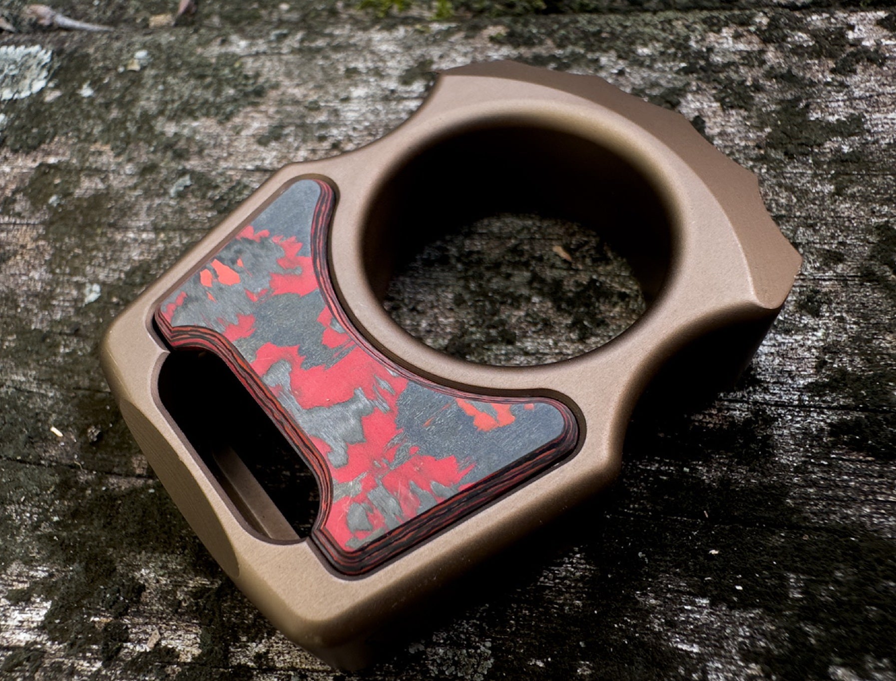 Semi-Custom Aluminum Keychain Swampy Alligator Bronze Anodized