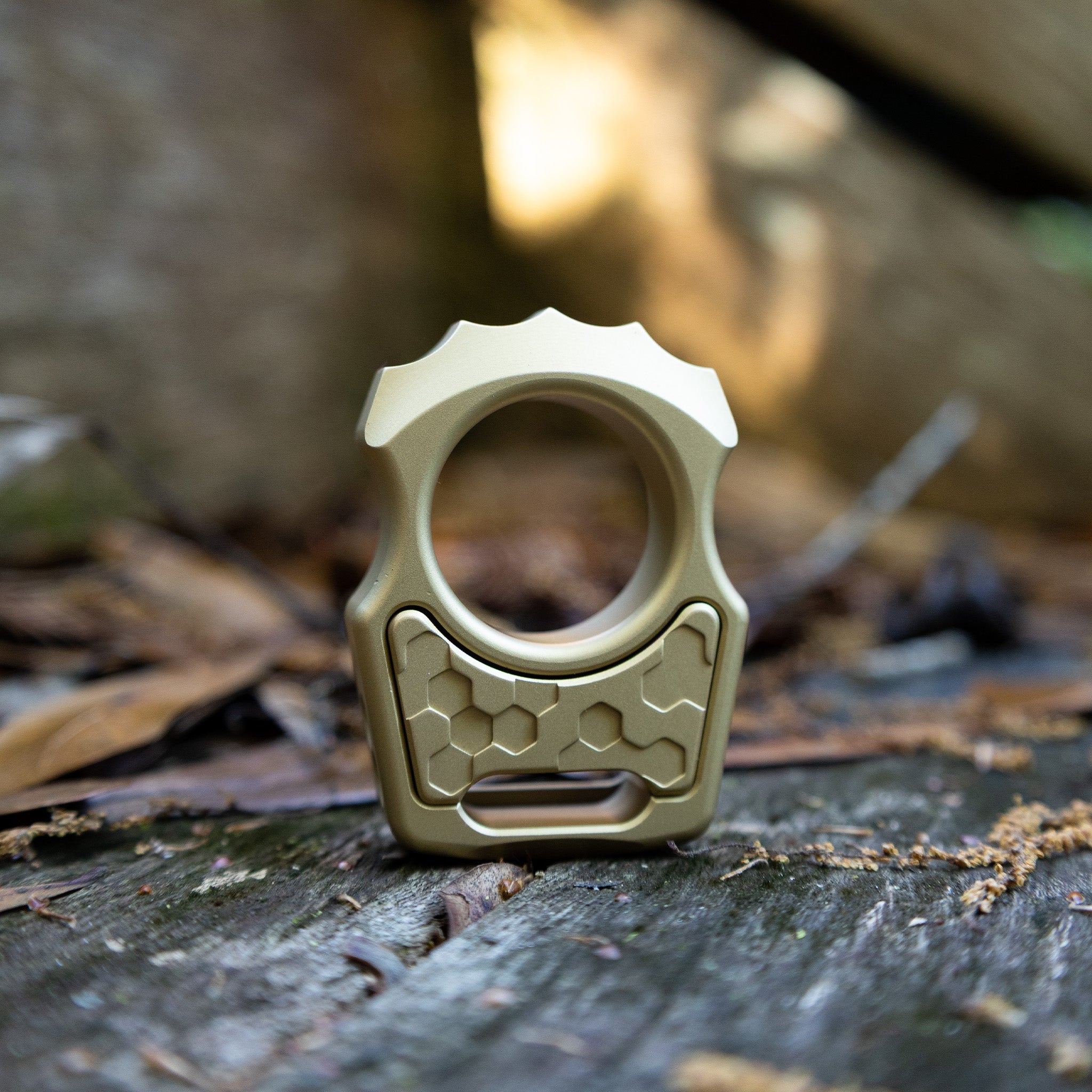 Semi-Custom Brass EDC Bottle Opener Keychain Swampy Alligator