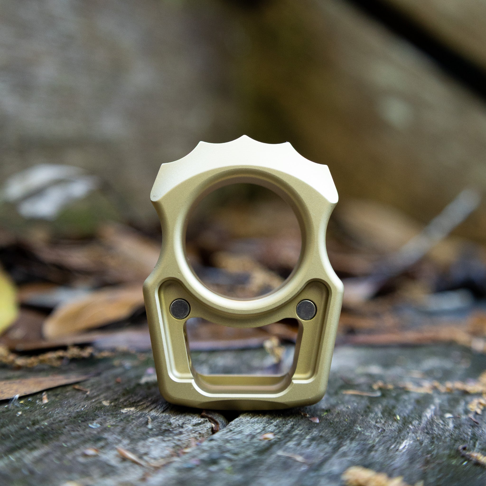 Semi-Custom Brass EDC Bottle Opener Keychain Swampy Alligator