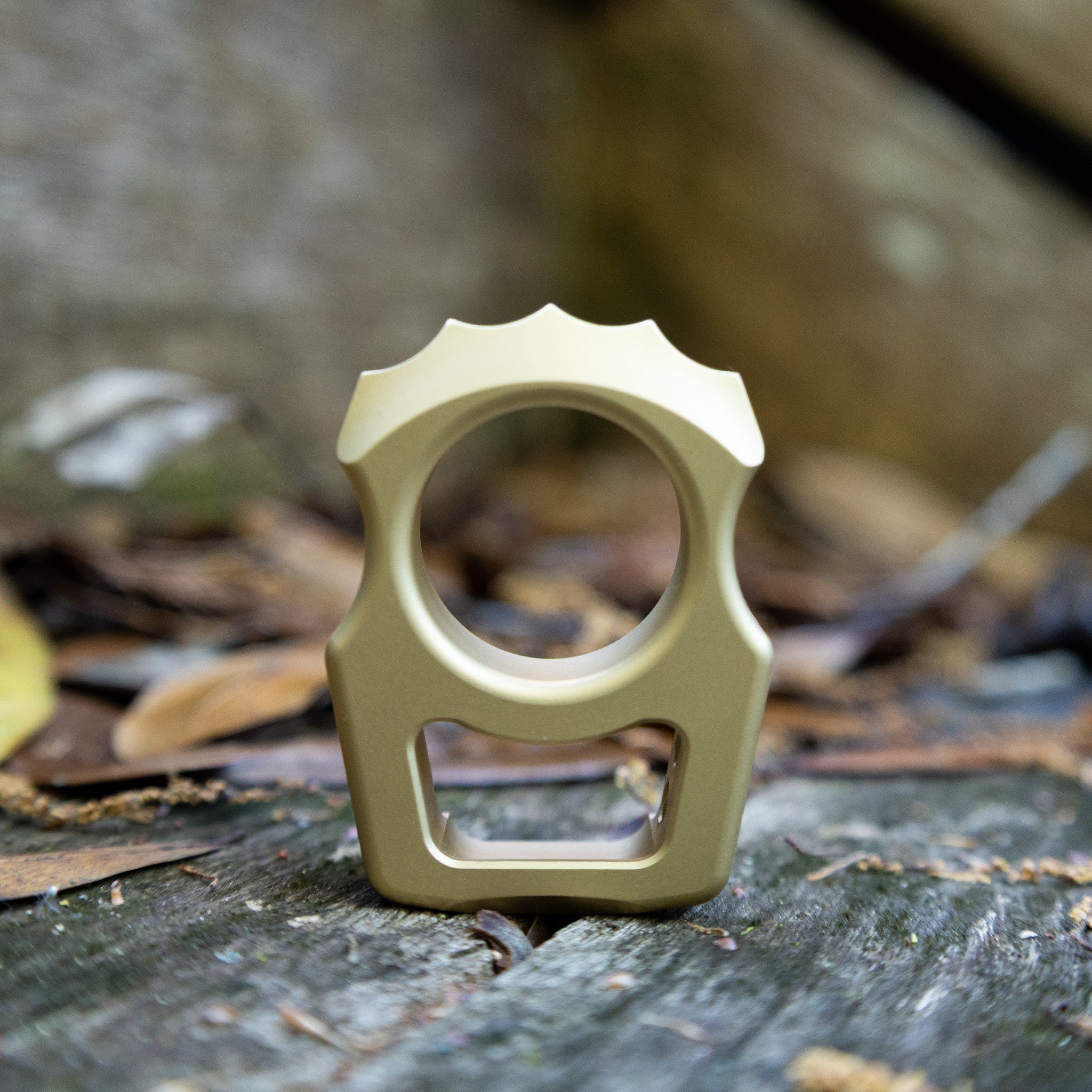 Semi-Custom Brass EDC Bottle Opener Keychain Swampy Alligator