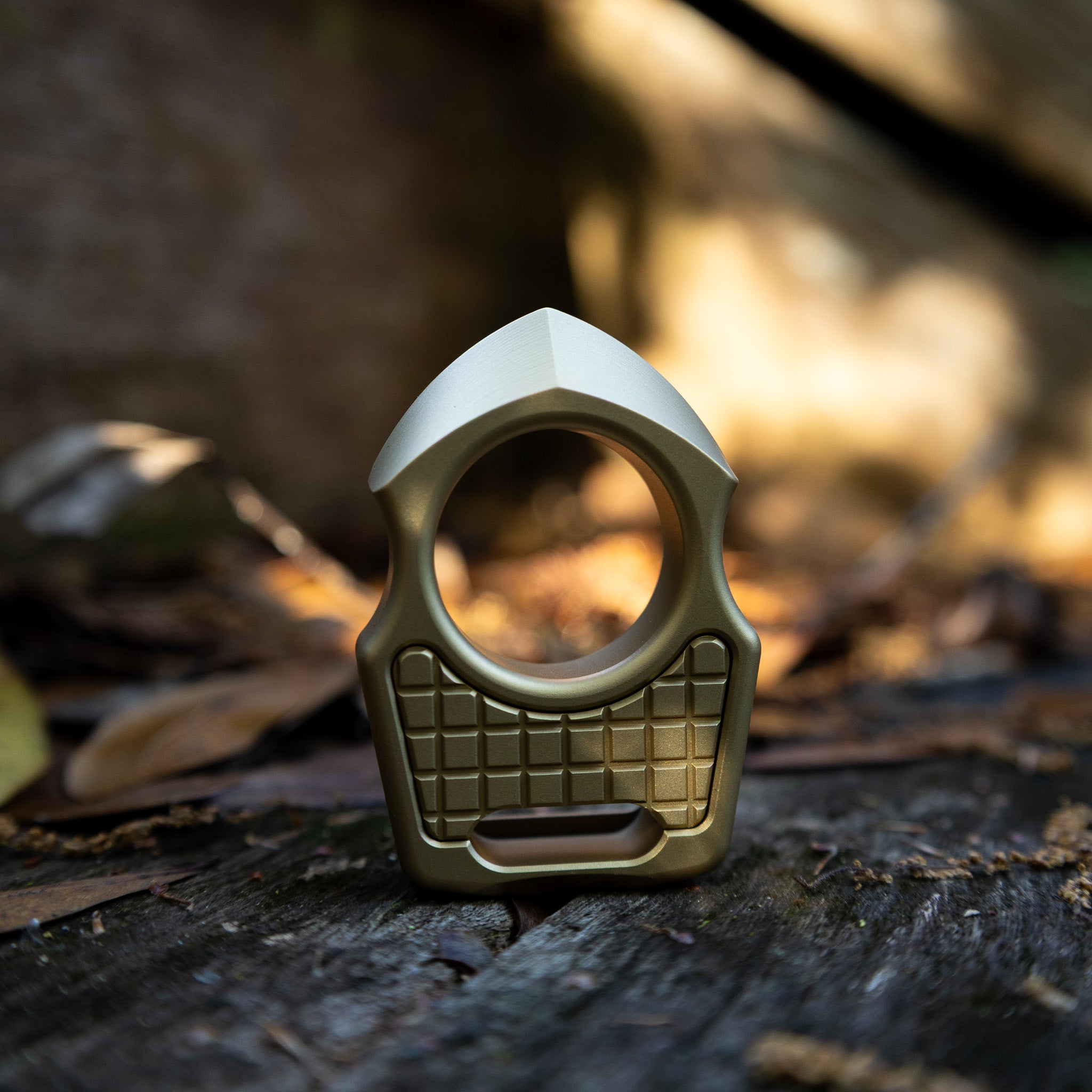 Semi-Custom Brass Bottle Opener Keychain Swampy Shark