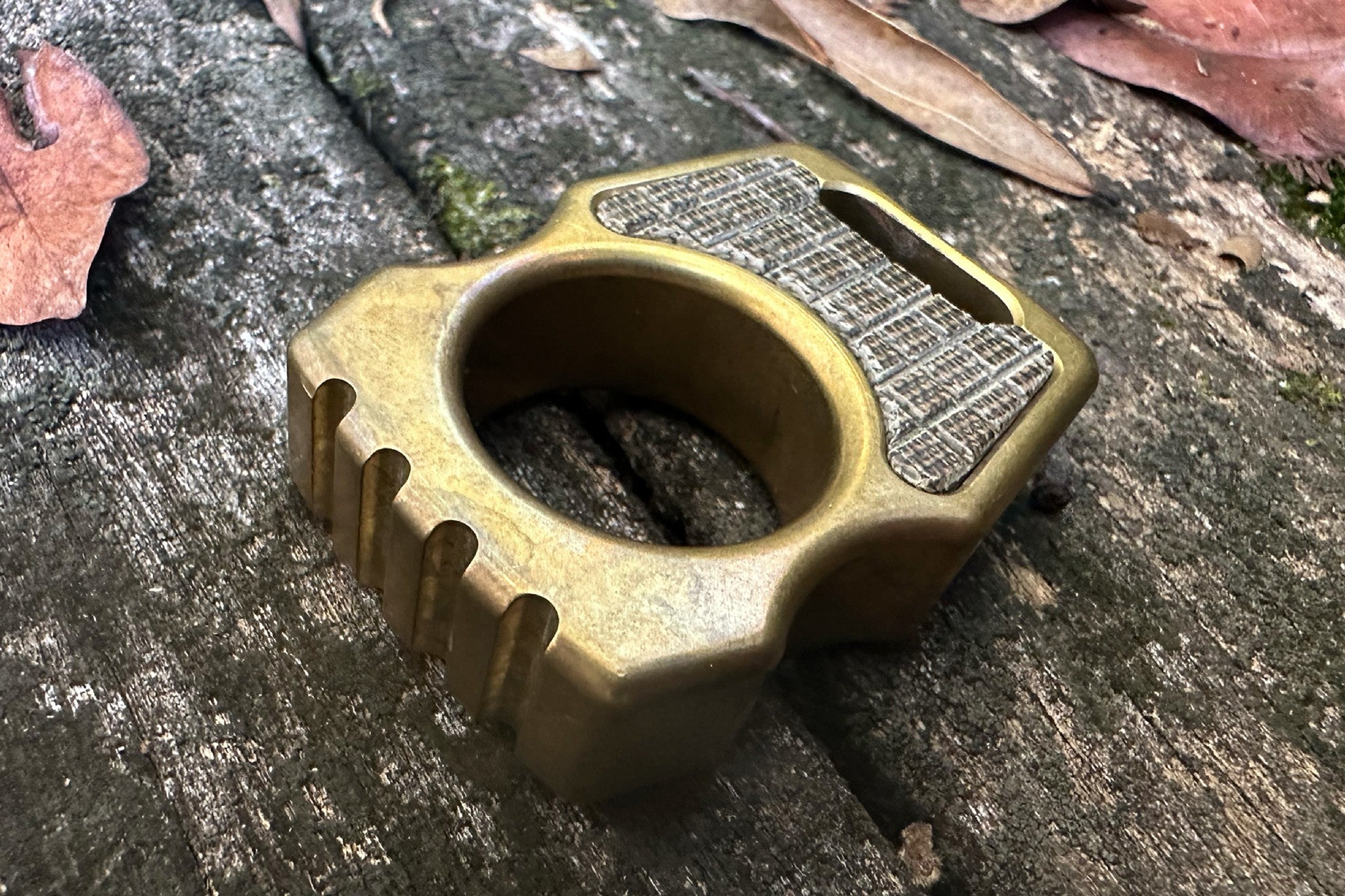 Semi-Custom Brass EDC Bottle Opener Keychain Swampy Whale