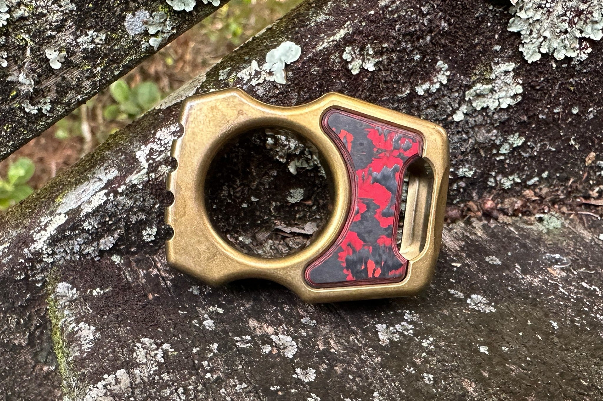 Semi-Custom Brass EDC Bottle Opener Keychain Swampy Whale