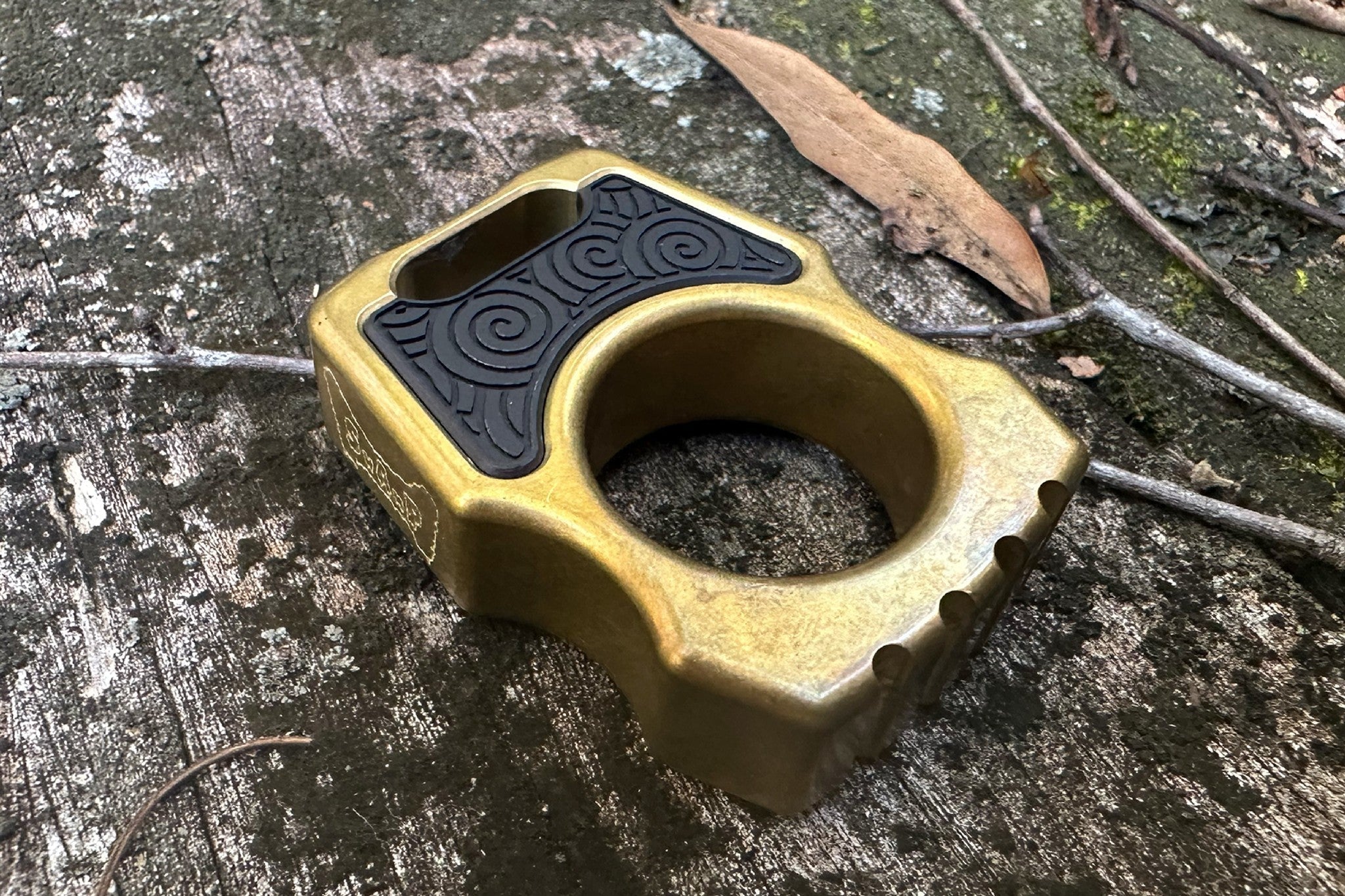 Semi-Custom Brass EDC Bottle Opener Keychain Swampy Whale