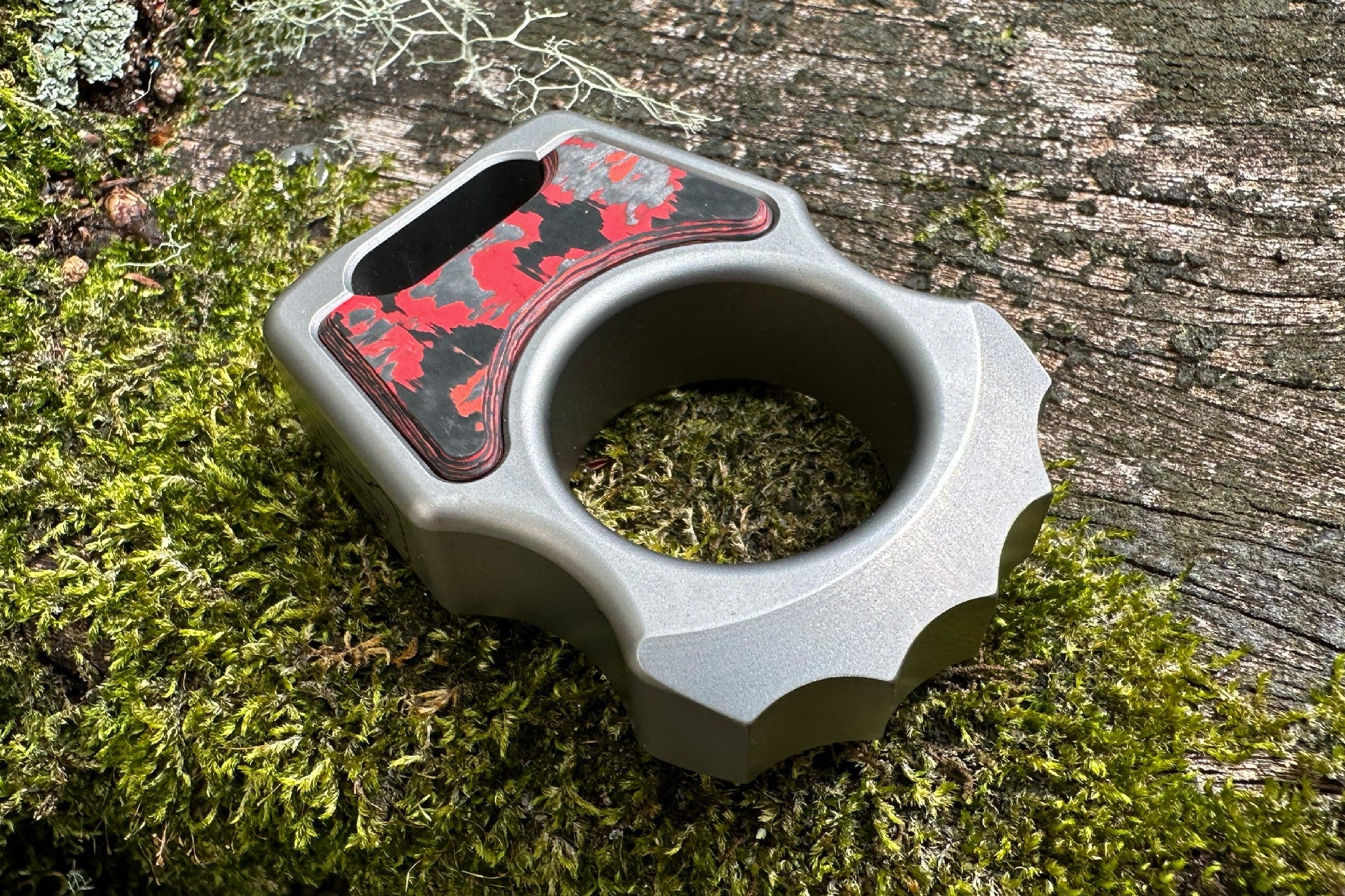 Semi-Custom Titanium EDC Keychain Swampy Alligator