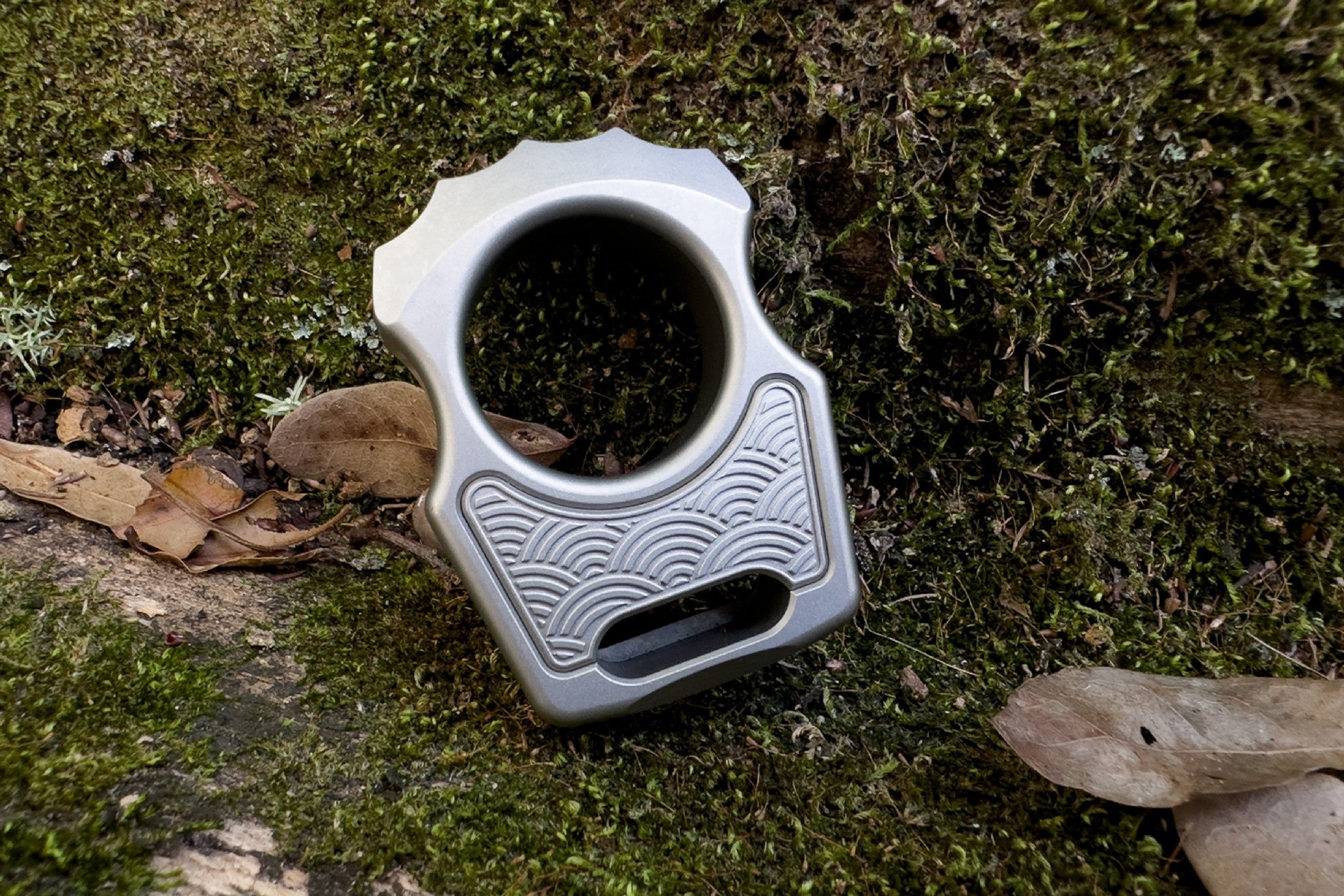 Semi-Custom Titanium EDC Keychain Swampy Alligator