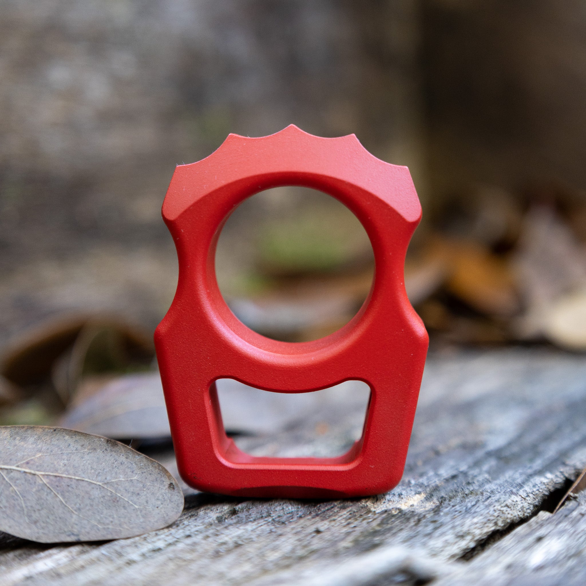 Semi-Custom Titanium Bottle Opener Keychain Swampy Alligator Red Cerakote