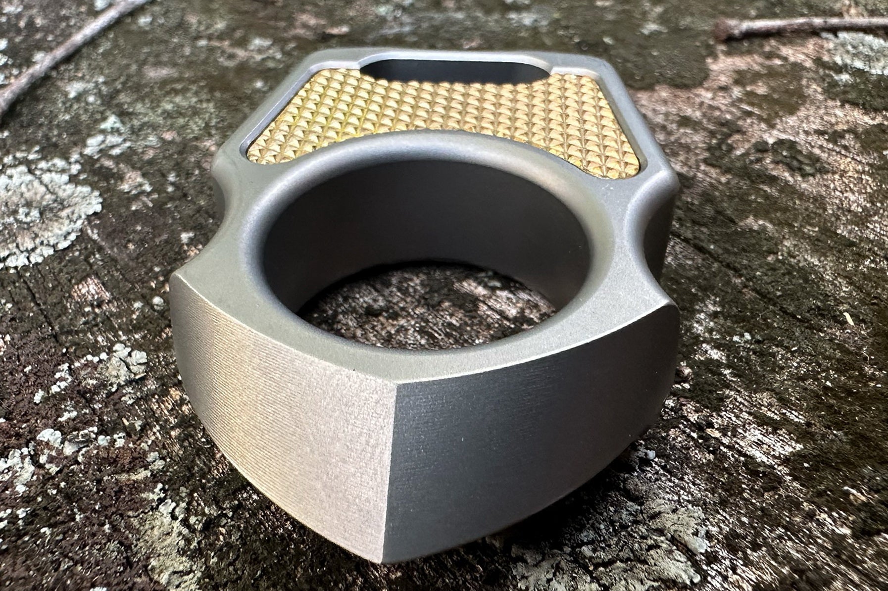 Semi-Custom Titanium EDC Keychain Swampy Shark