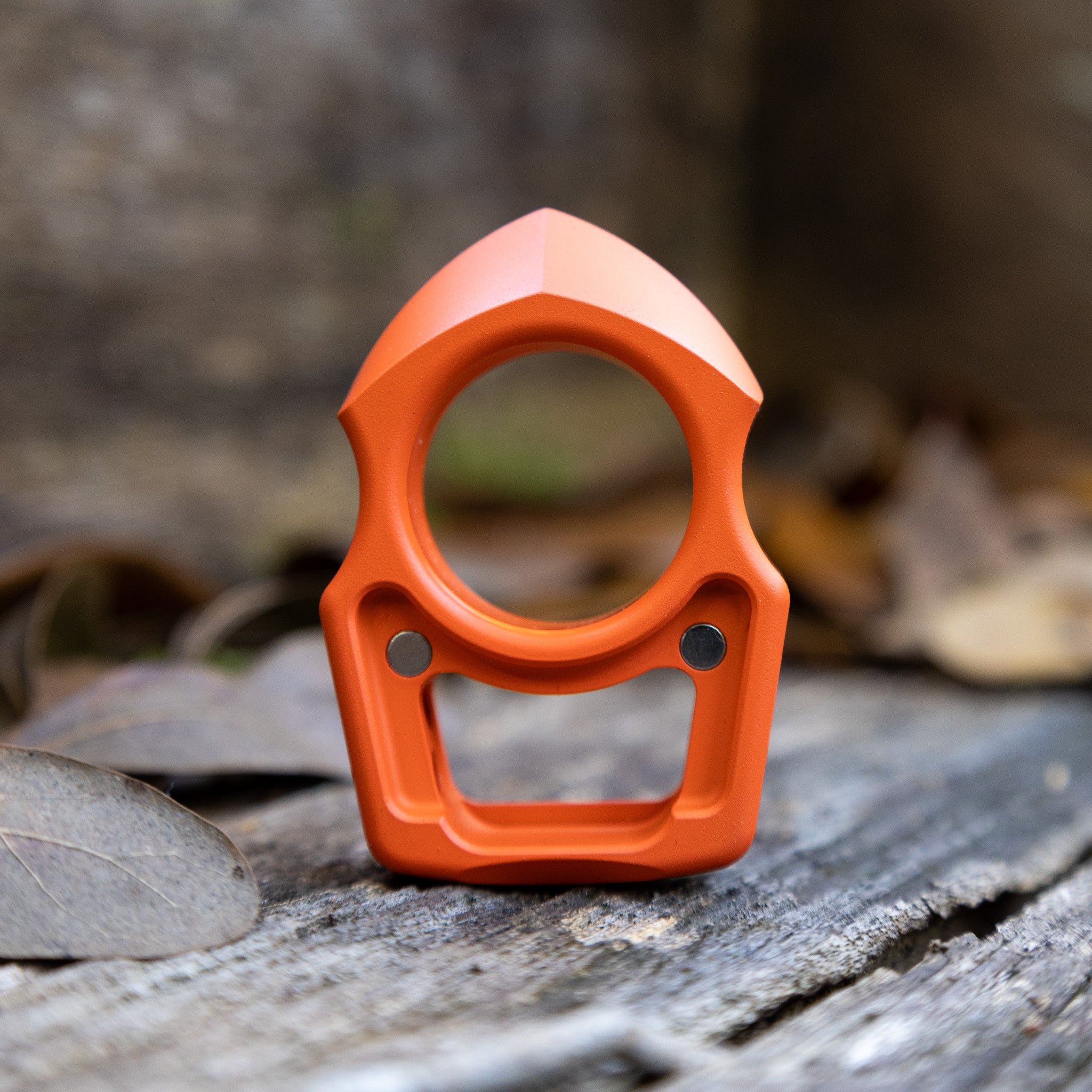 Semi-Custom Titanium Keychain Swampy Shark Hunter Orange Cerakote