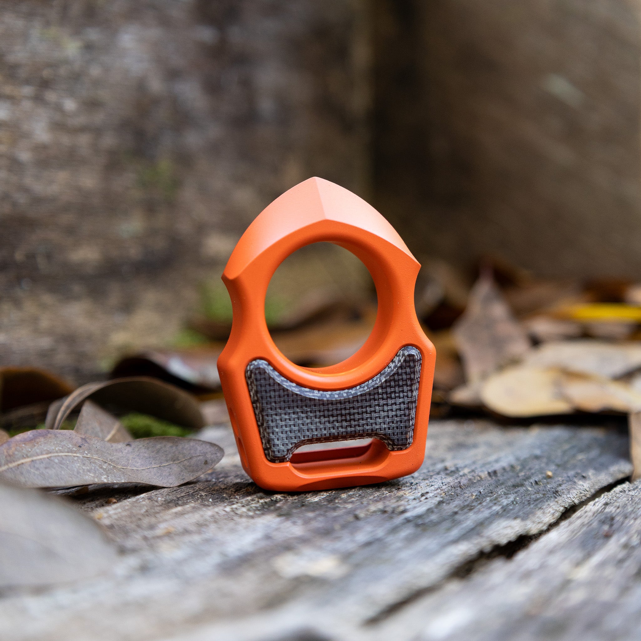 Semi-Custom Titanium Keychain Swampy Shark Hunter Orange Cerakote
