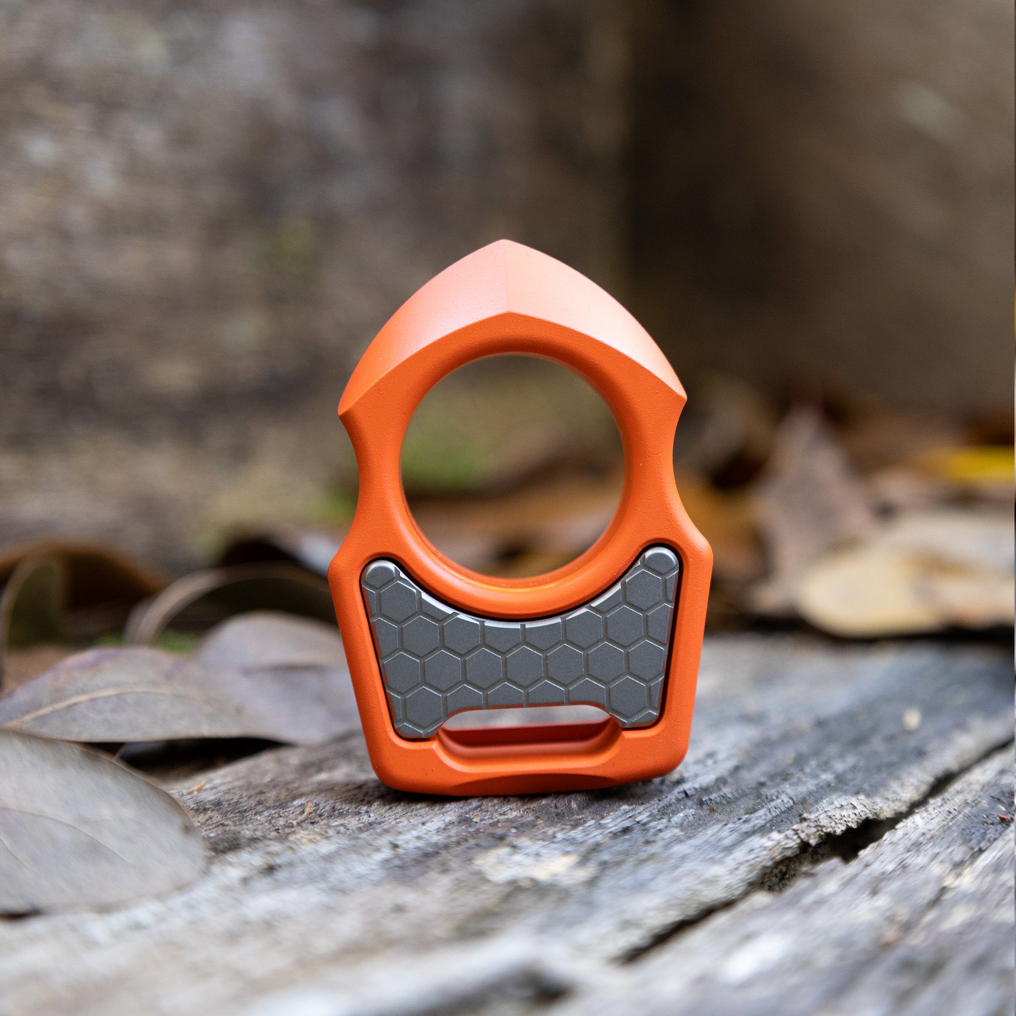 Semi-Custom Titanium Keychain Swampy Shark Hunter Orange Cerakote