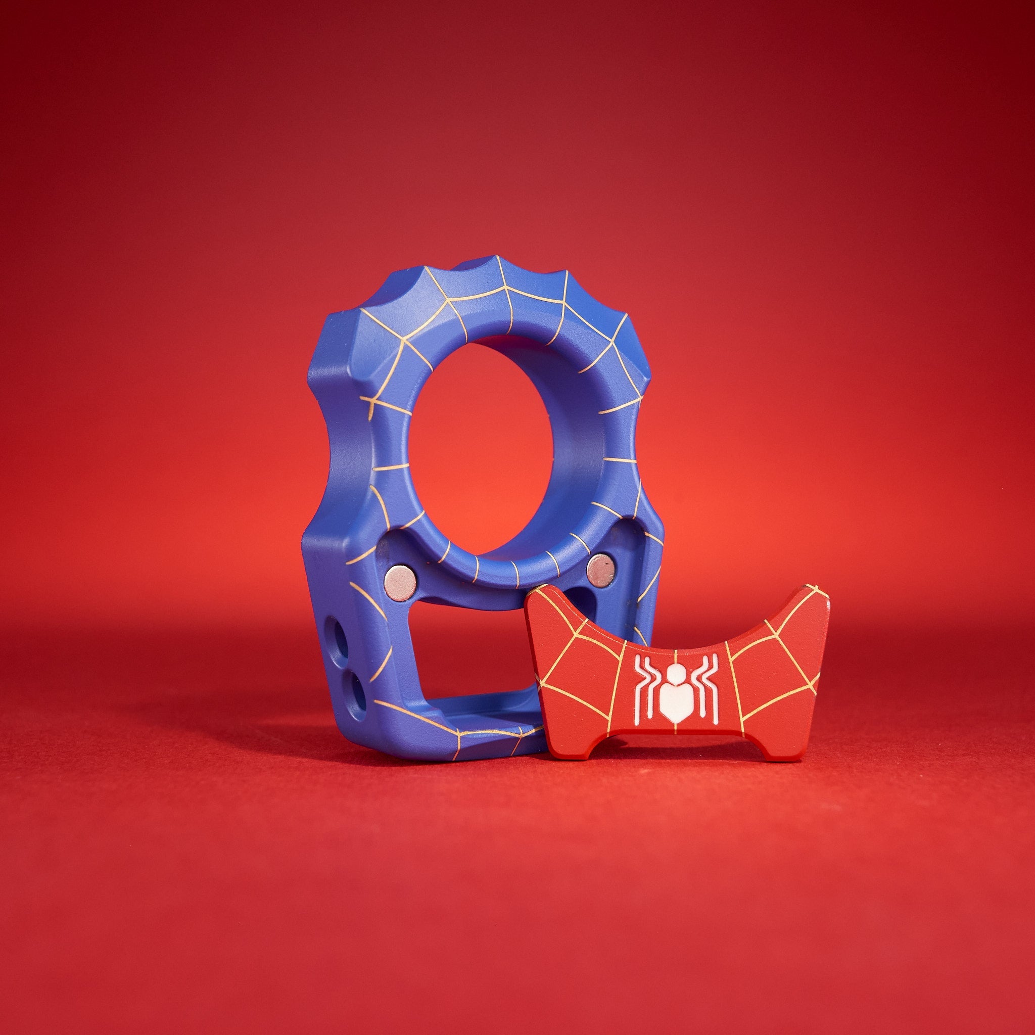 Swampy Alligator Spider-Knuck Brass Bottle Opener Cerakote