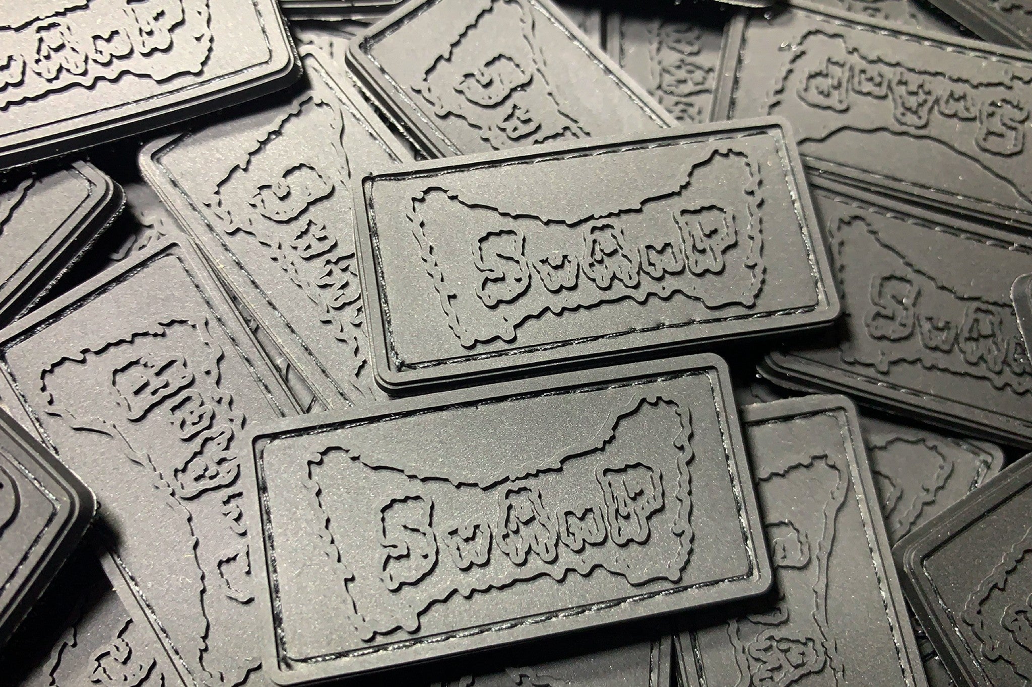 SWAMP Blacked Out Velcro Patch Set — PVC (2 pcs)