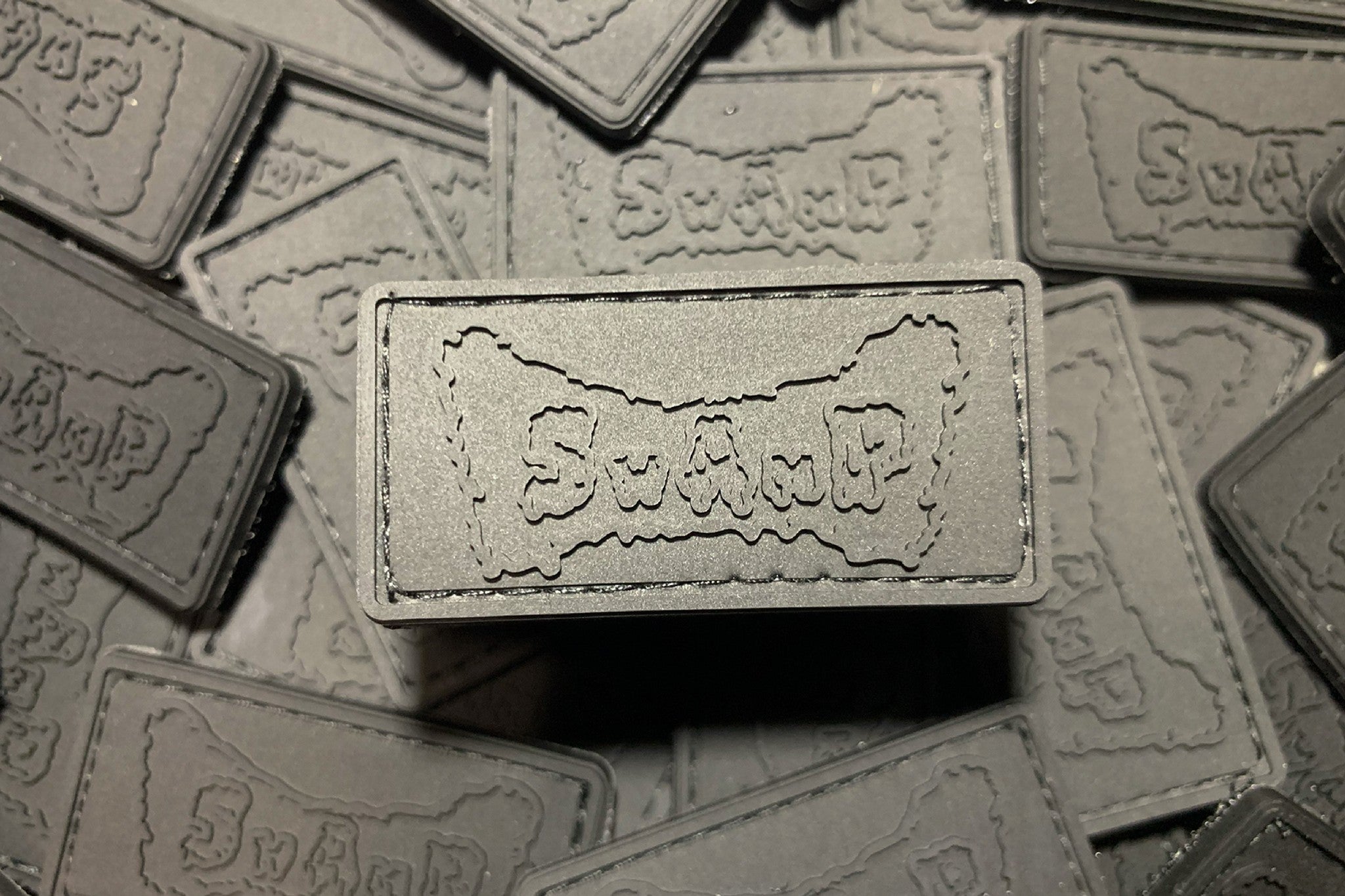 SWAMP Blacked Out Velcro Patch Set — PVC (2 pcs)