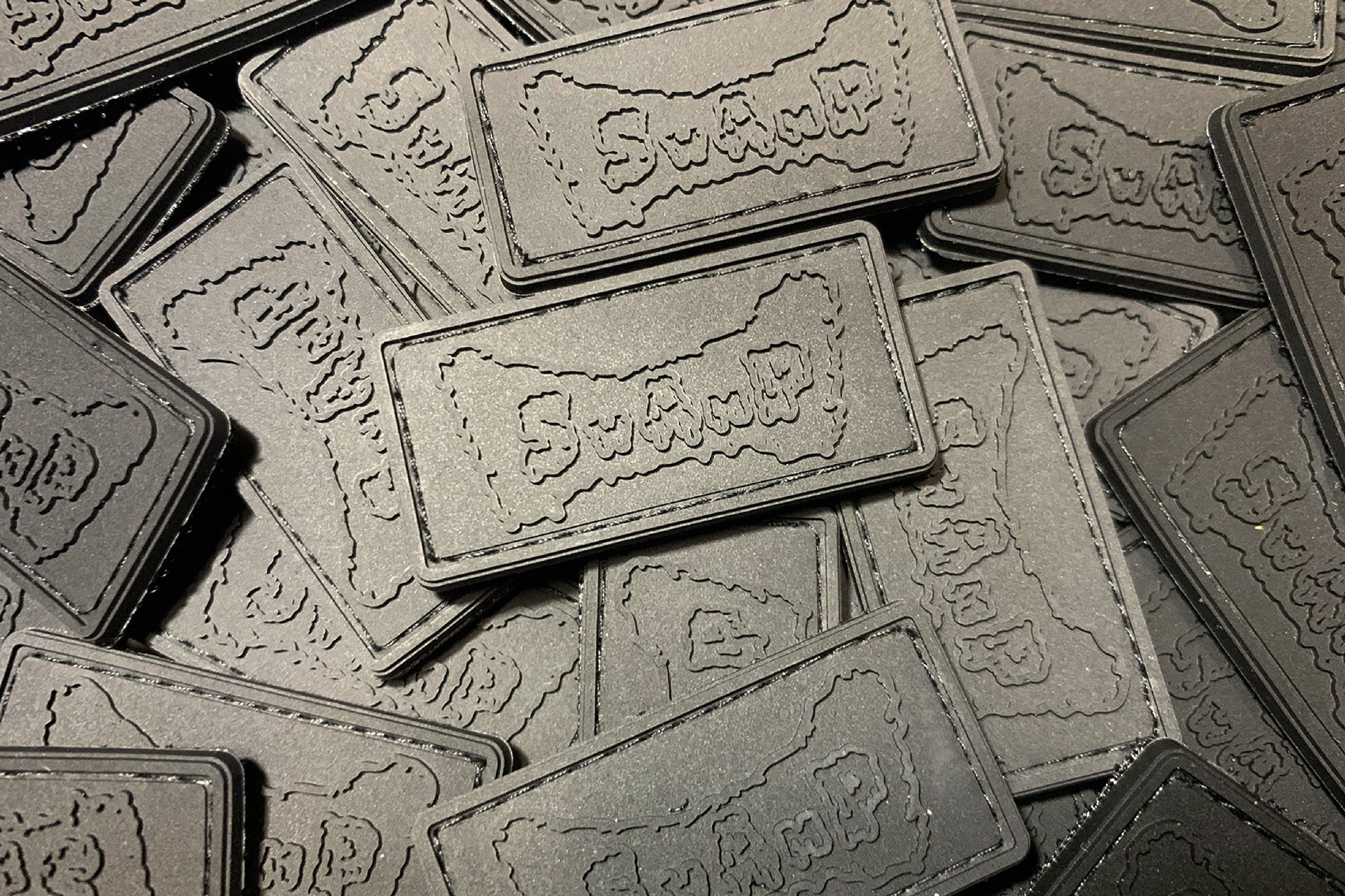 SWAMP Blacked Out Velcro Patch Set β PVC (2 pcs)