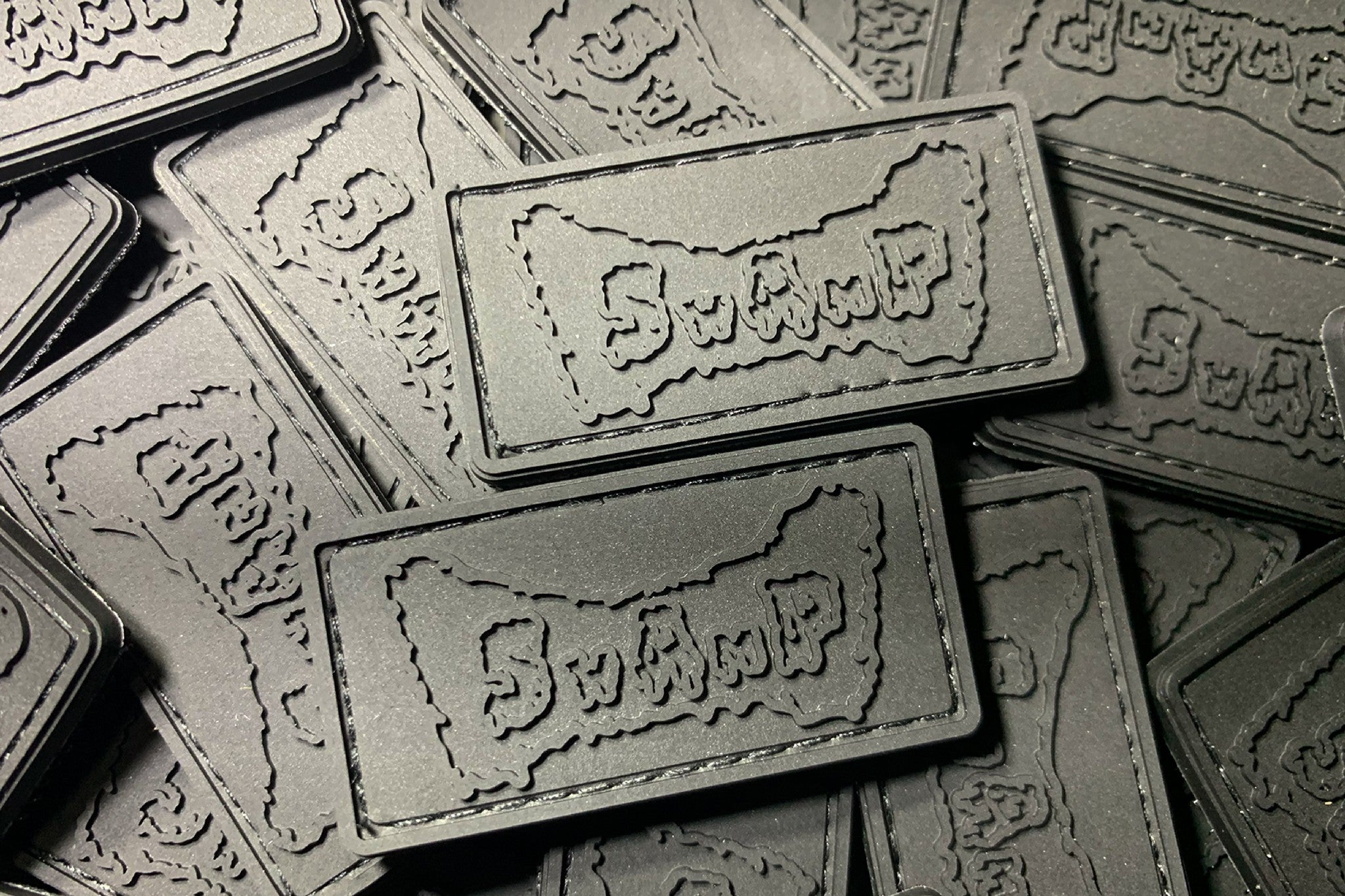 SWAMP Blacked Out Velcro Patch Set β PVC (2 pcs)