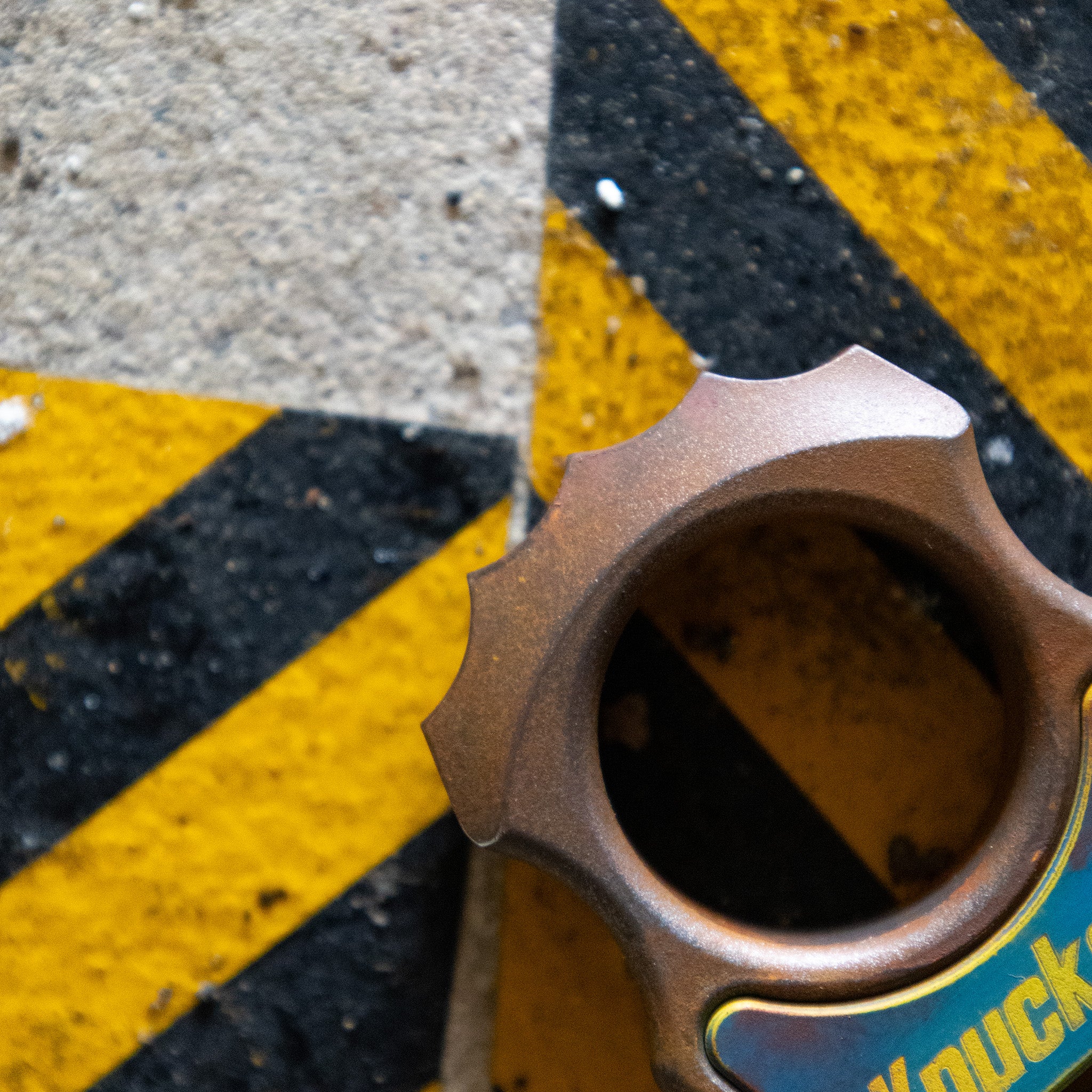 Swampy Alligator Knuckout Rusty Cerakote Bottle Opener Keychain