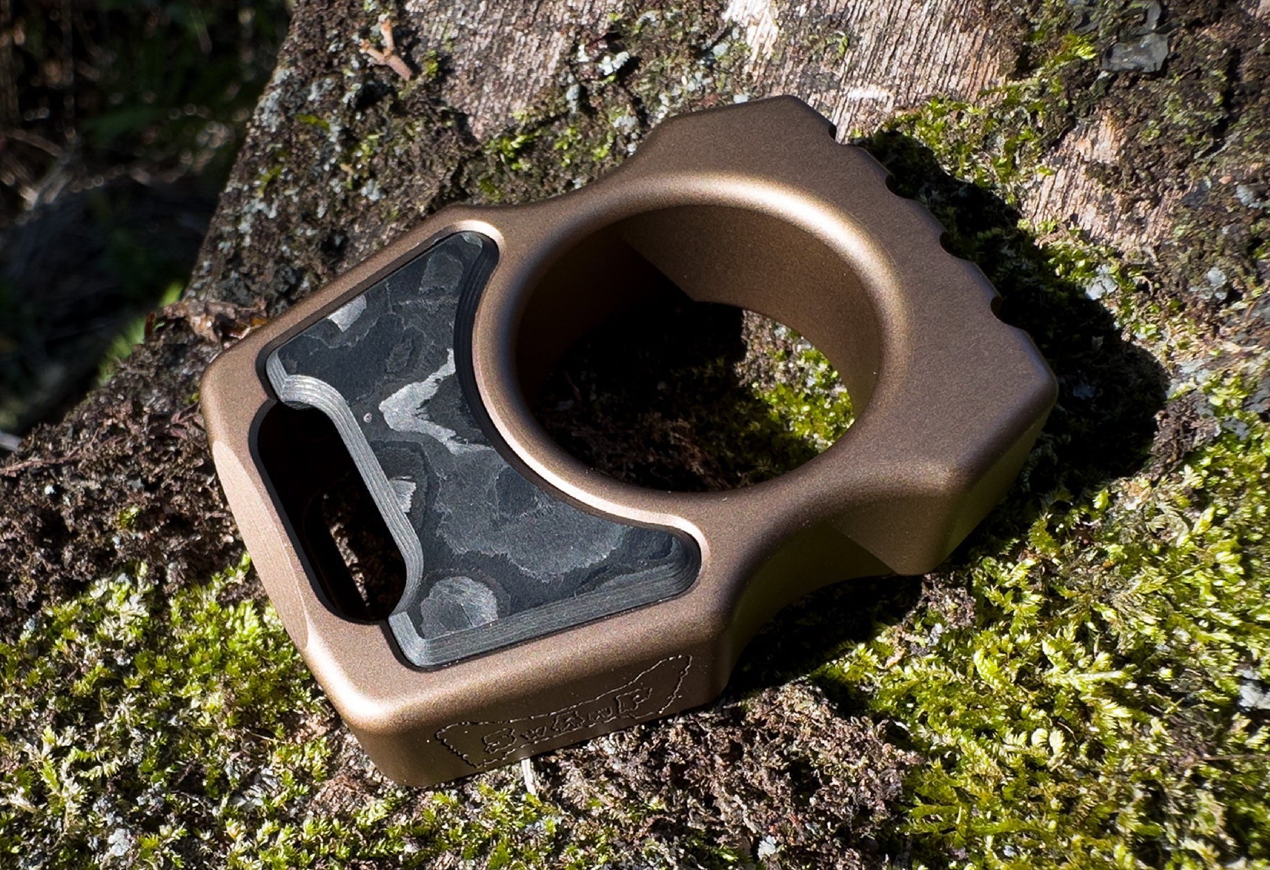 Carbon Fiber Black Camo Inlay for Swampy Custom Keychains