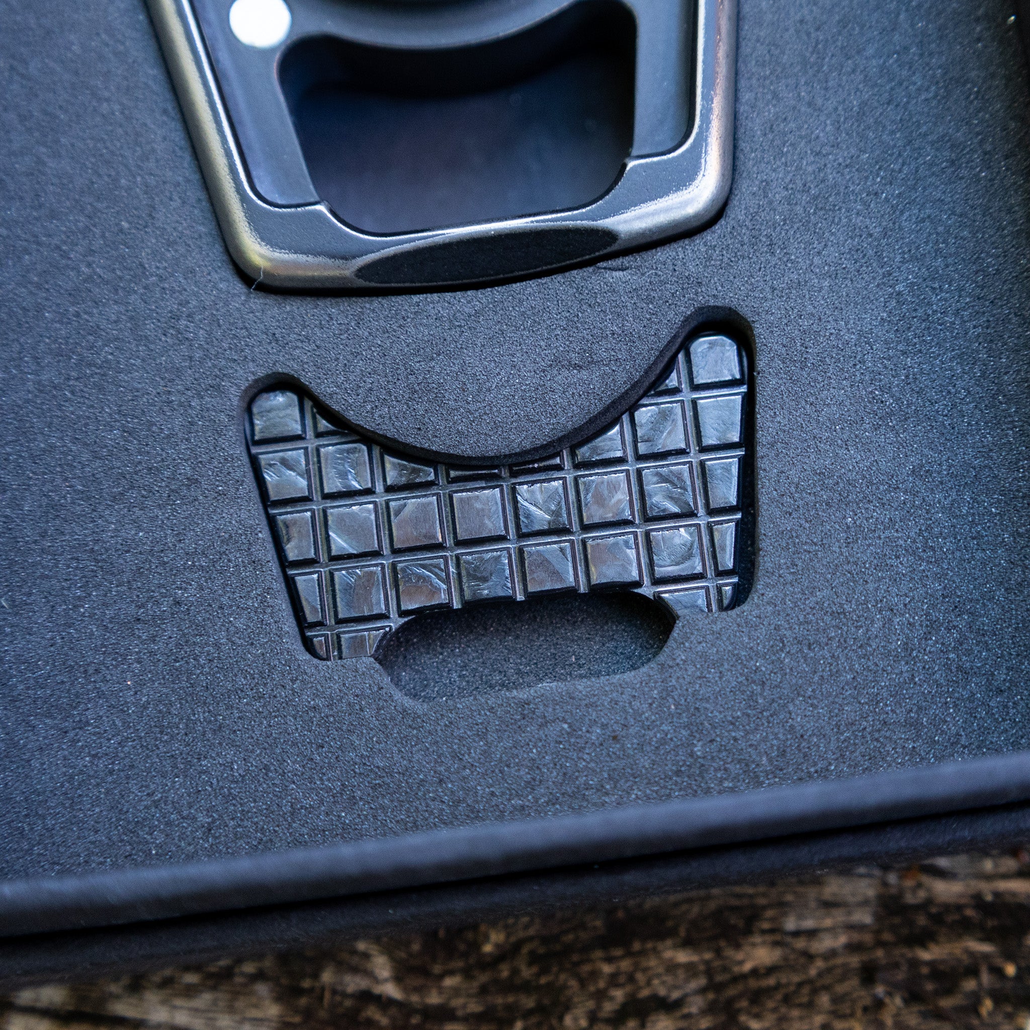 Carbon Fiber Black Camo Frag Pattern Inlay for Swampy Custom Keychains