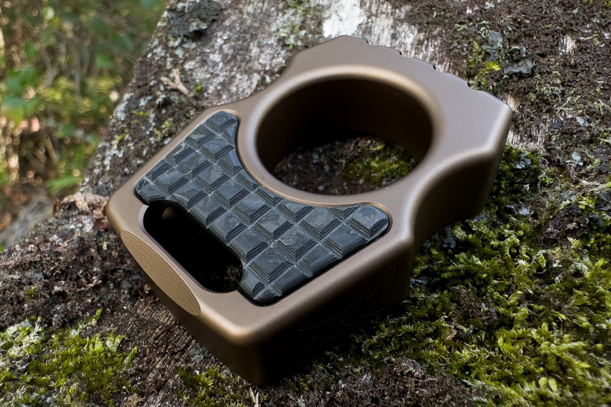 Carbon Fiber Black Camo Frag Pattern Inlay for Swampy Custom Keychains