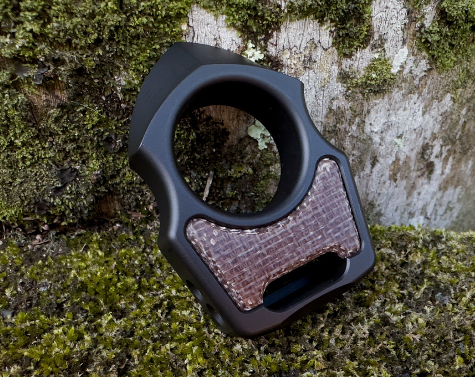 Micarta Burlap Inlay for Custom Swampy Keychains