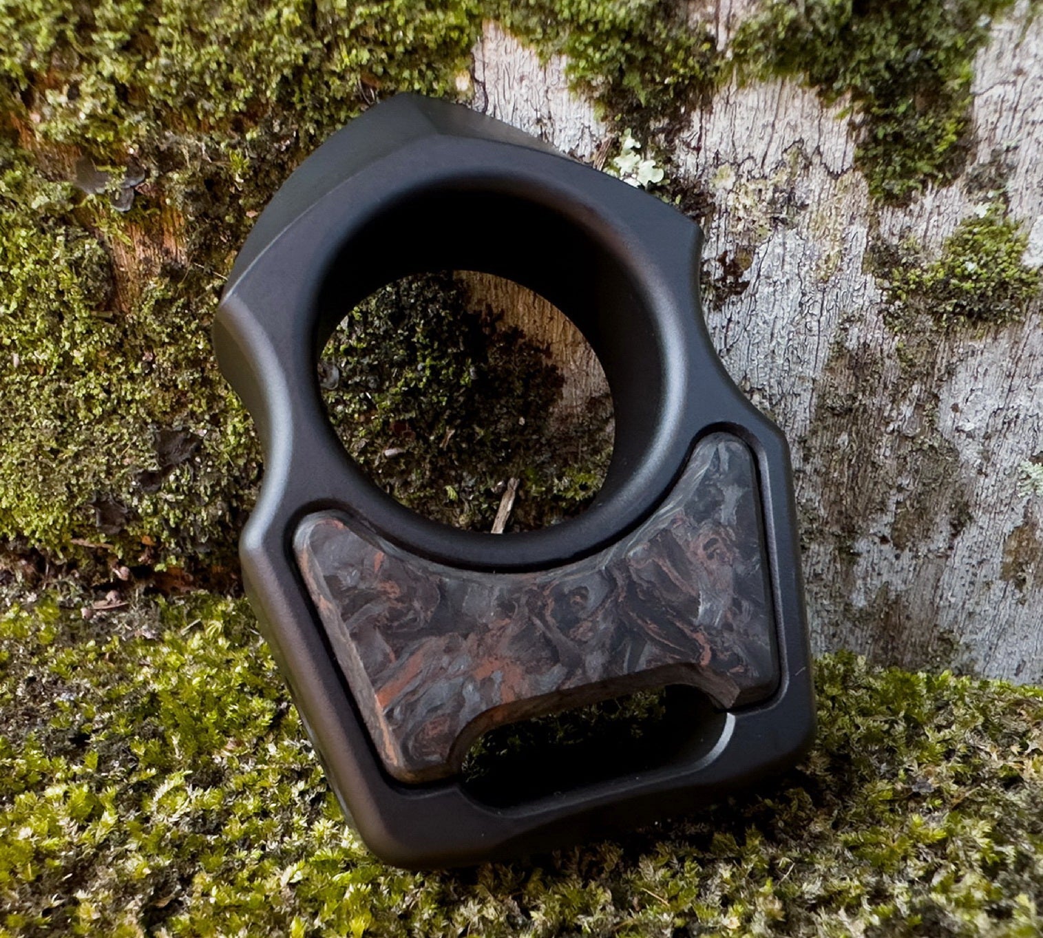 Carbon Fiber Dark Matter Copper Inlay for Swampy Custom Keychains