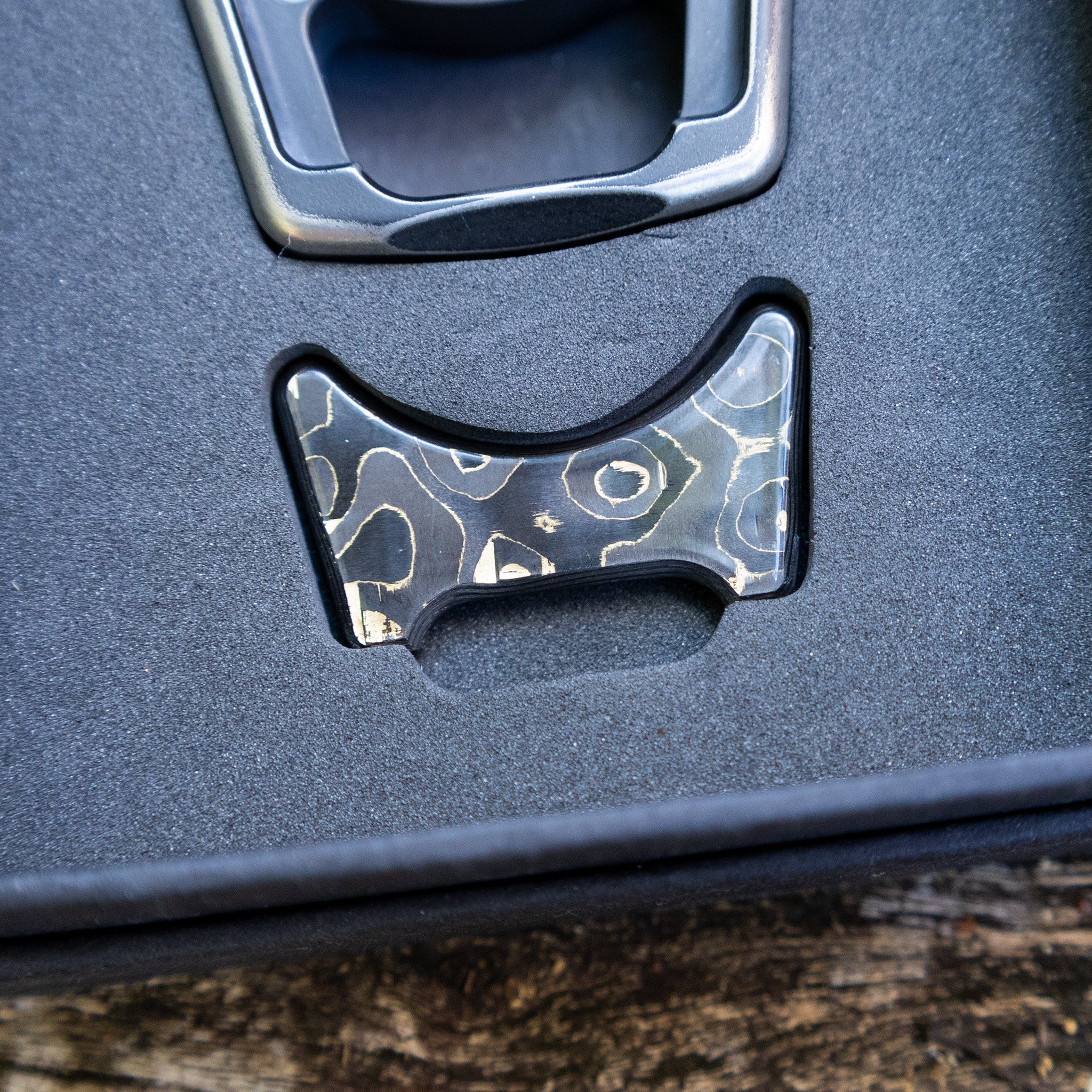 Carbon Fiber Gold Camo Inlay for Swampy Custom Keychains