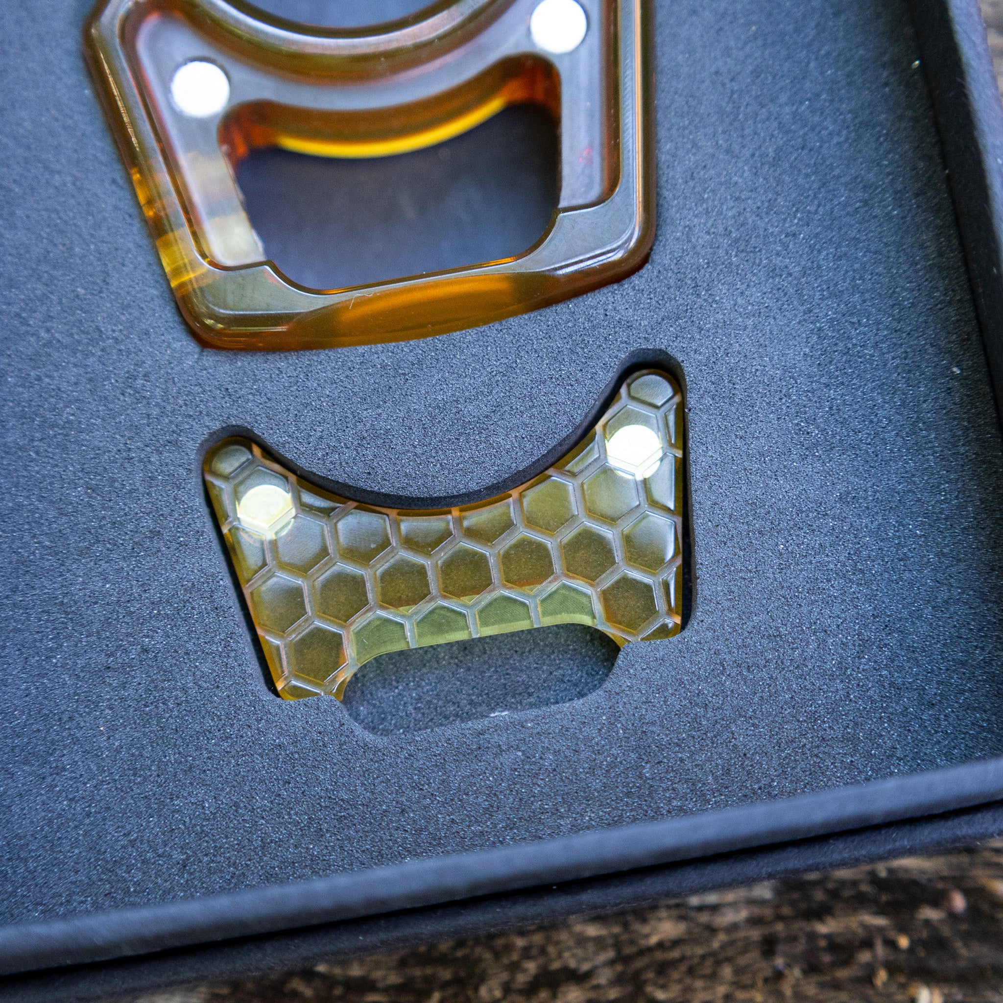 Ultem Honeycomb Mark 1 Inlay for Swampy Custom Keychains