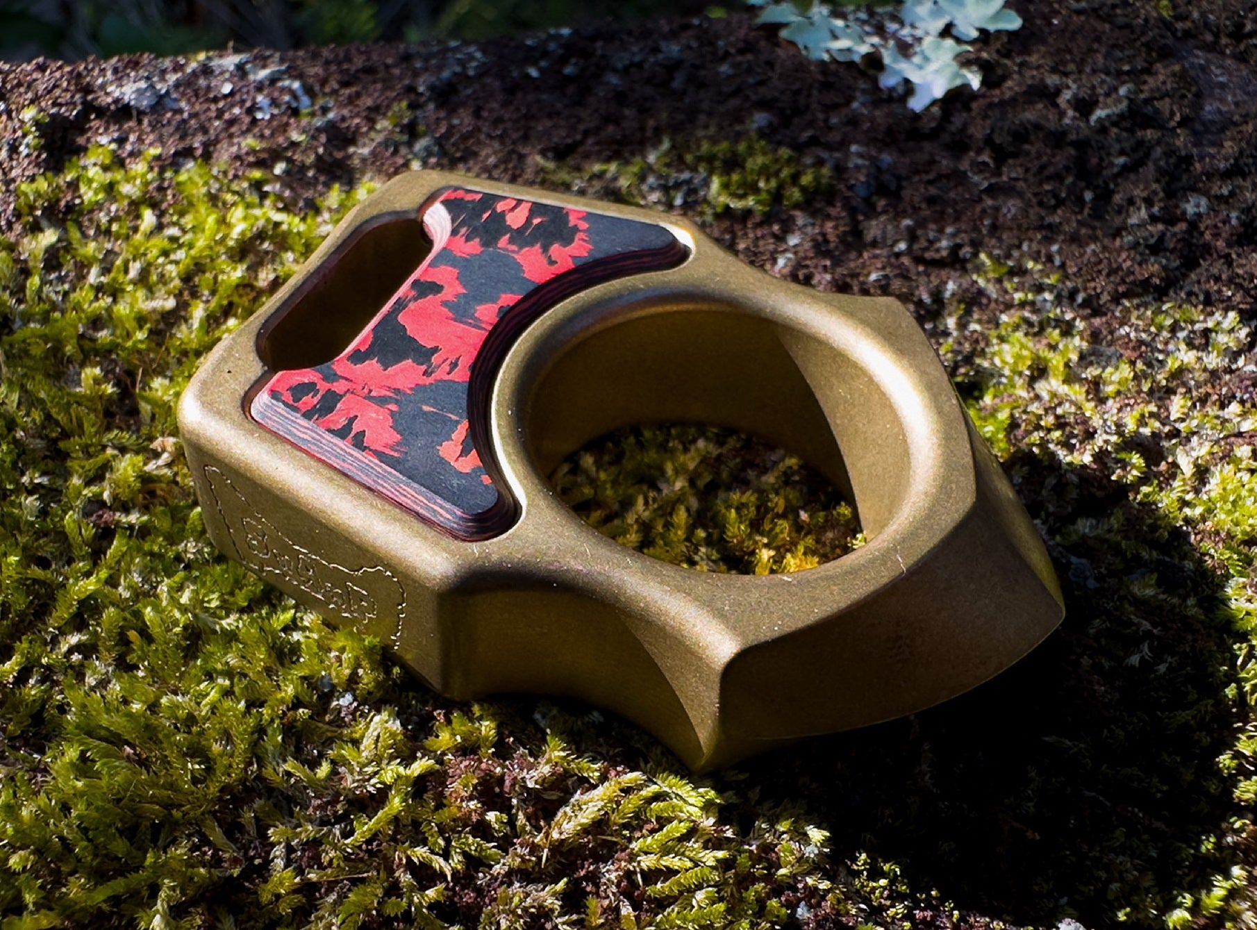 Carbon Fiber Lava Flow Inlay for Swampy Custom Keychains