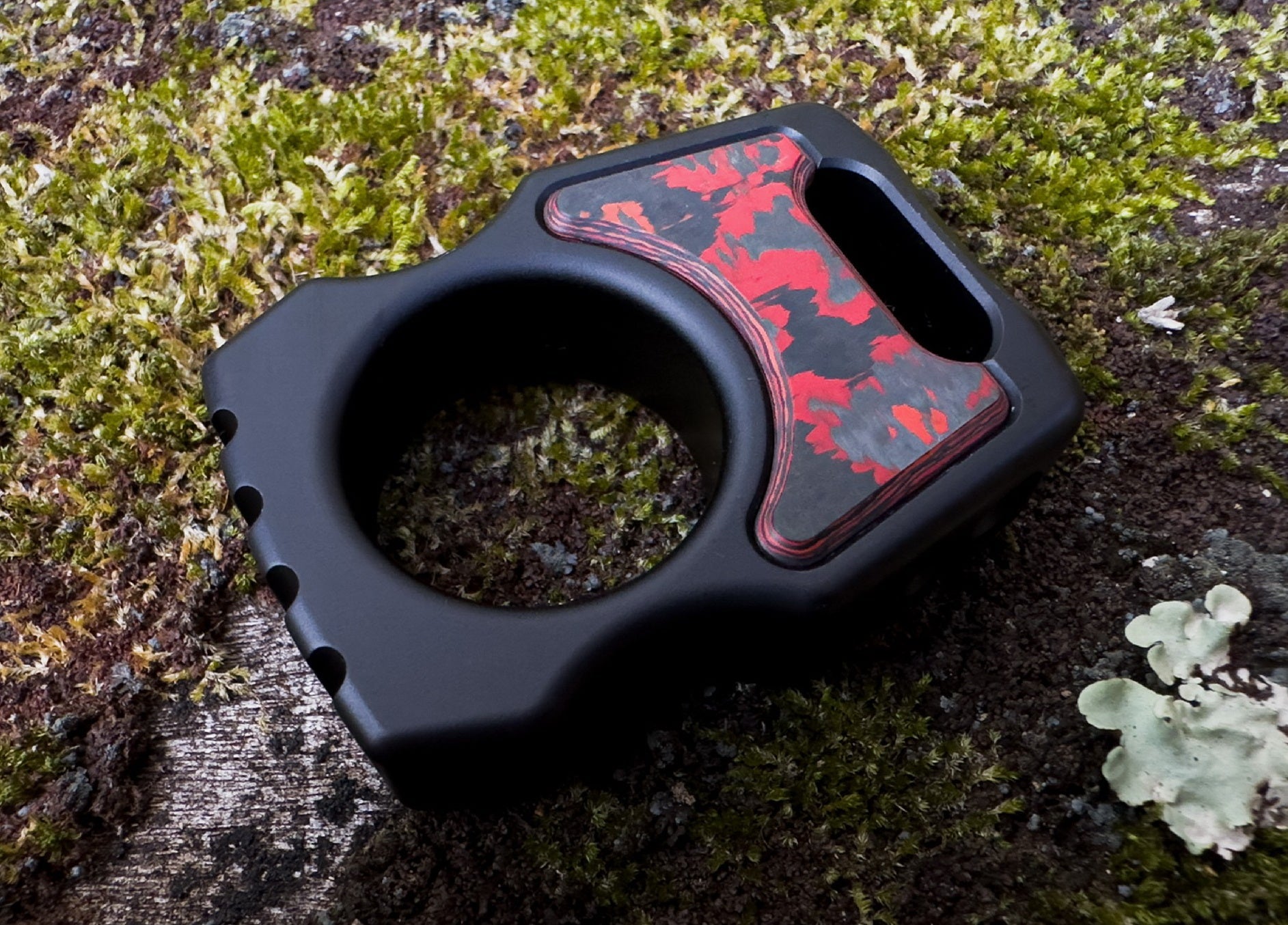 Carbon Fiber Lava Flow Inlay for Swampy Custom Keychains