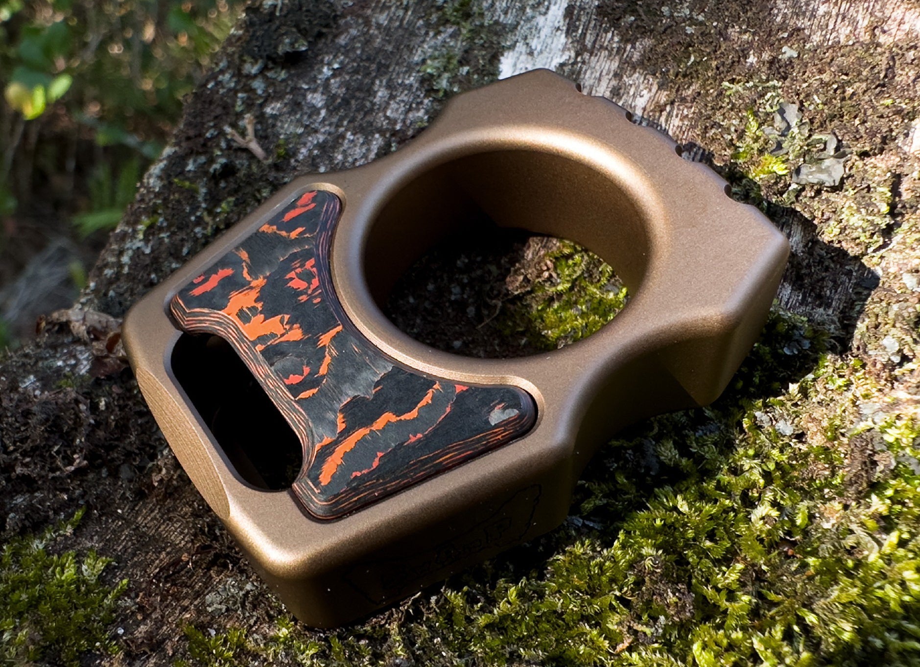 Carbon Fiber Mars Valley Inlay for Swampy Custom Keychains