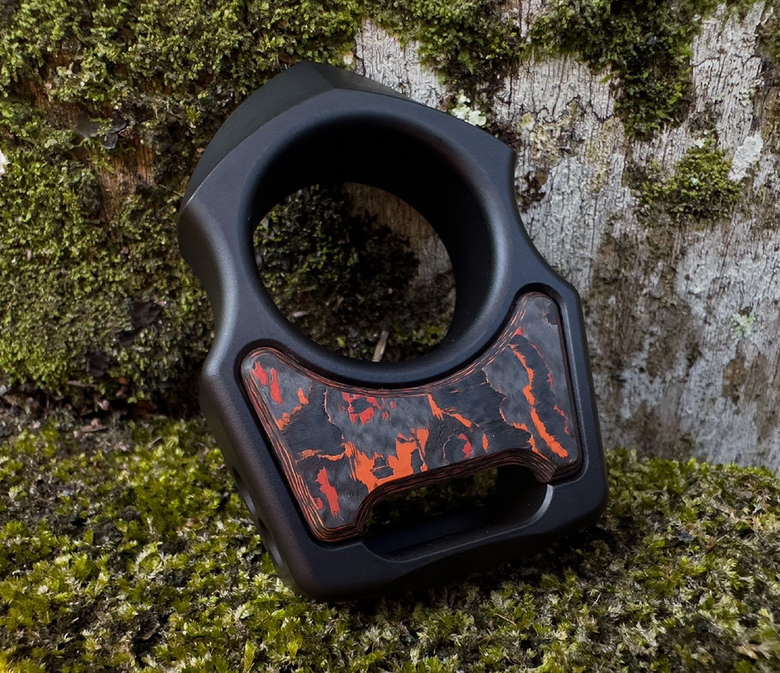 Carbon Fiber Mars Valley Inlay for Swampy Custom Keychains