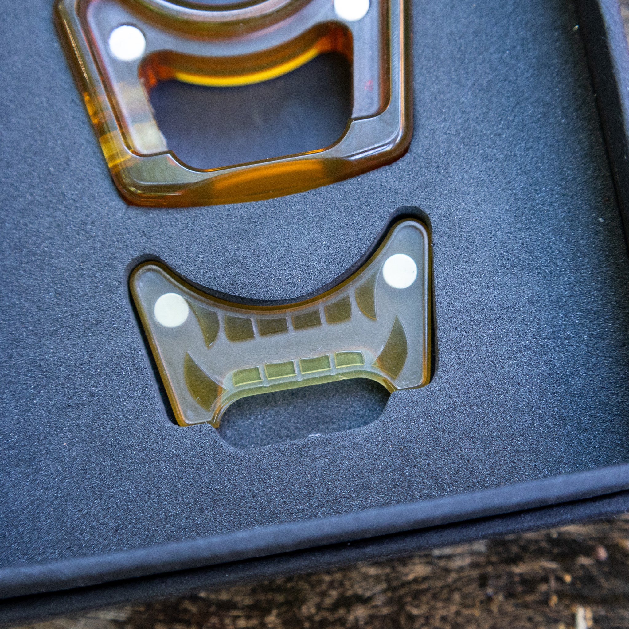 Ultem Mengu Mempo Inlay for Swampy Custom Keychains