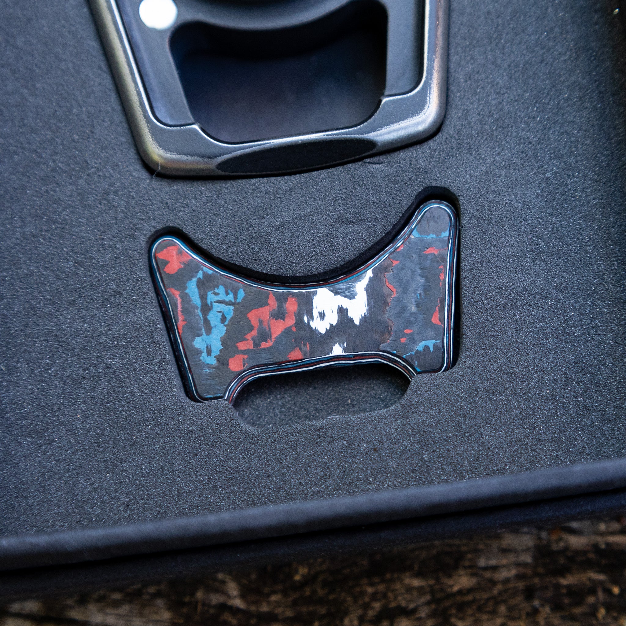 Carbon Fiber Nebula Inlay for Swampy Custom Keychains