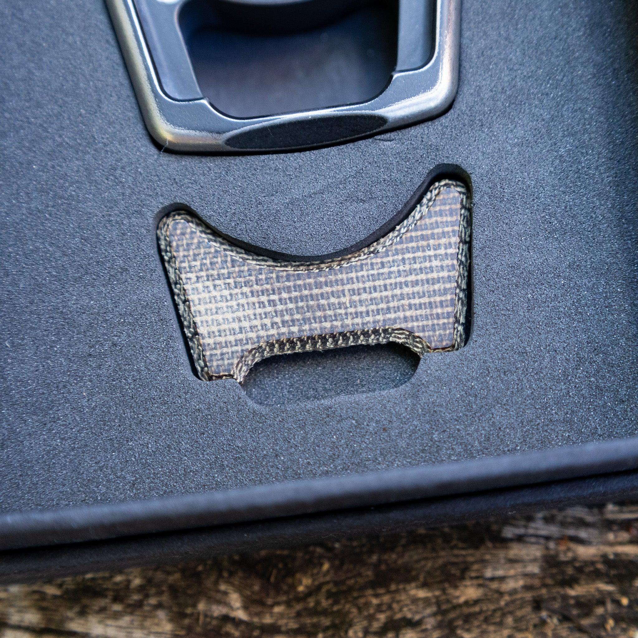 OD Green Canvas Micarta Inlay for Swampy Custom Keychains