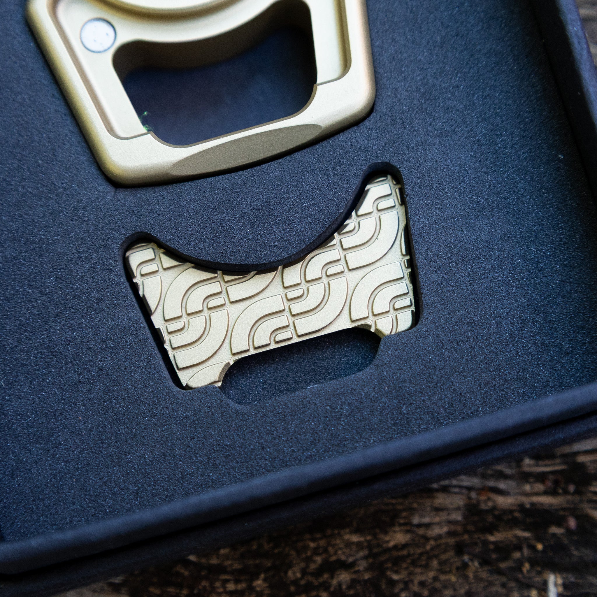 Brass The EDC Face Inlay for Swampy Custom Keychains