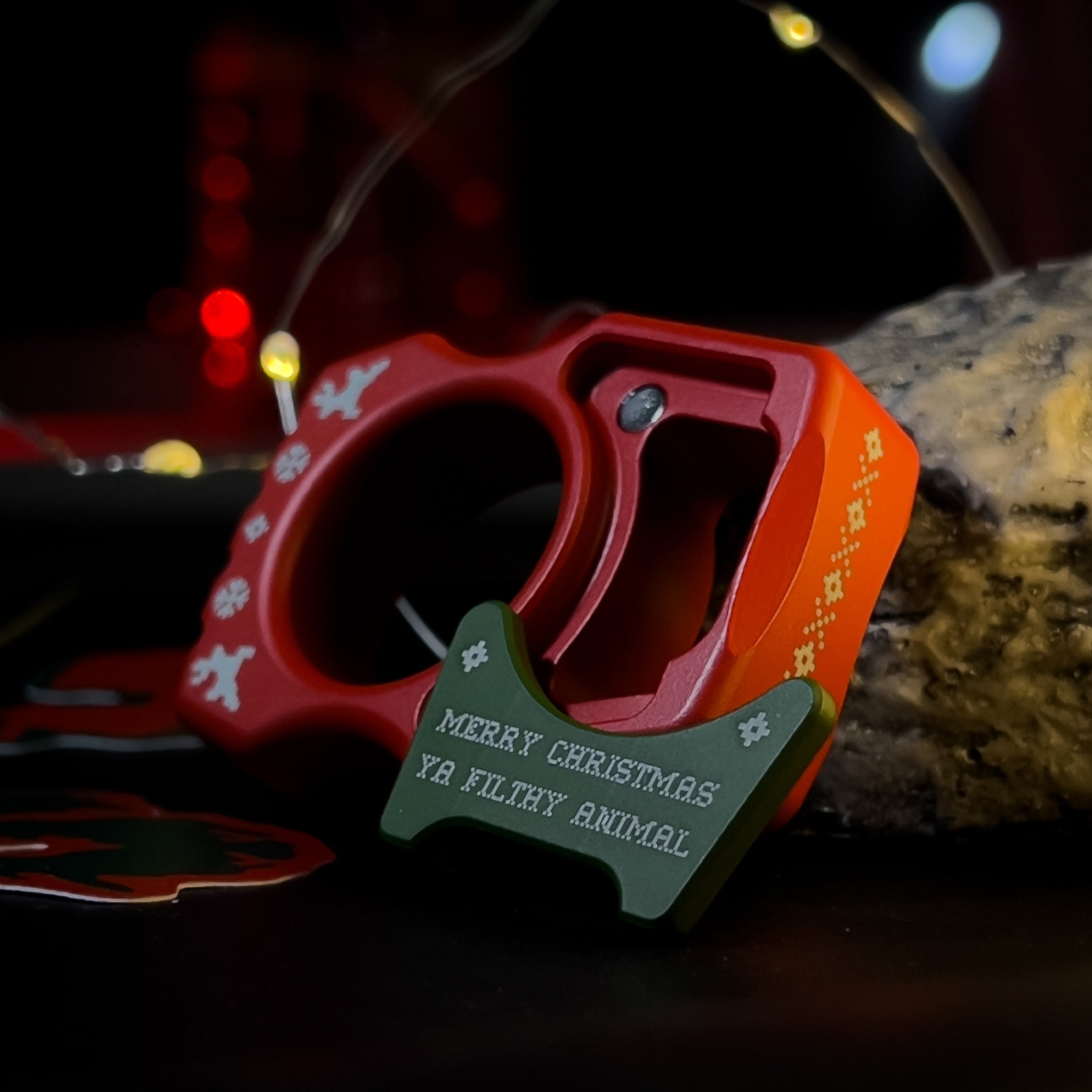 Swampy Whale Home Alone Christmas Bottle Opener Keychain Cerakote