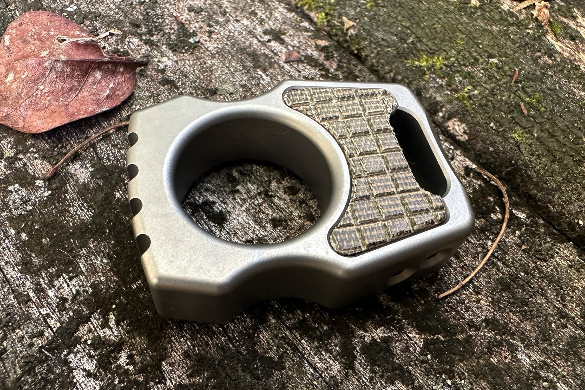 Semi-Custom Titanium EDC Keychain Swampy Whale