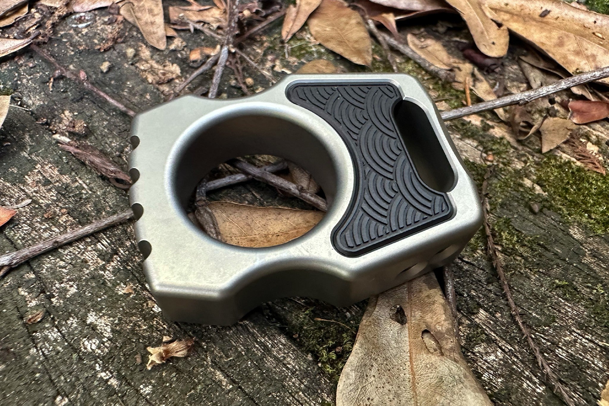 Semi-Custom Titanium EDC Keychain Swampy Whale