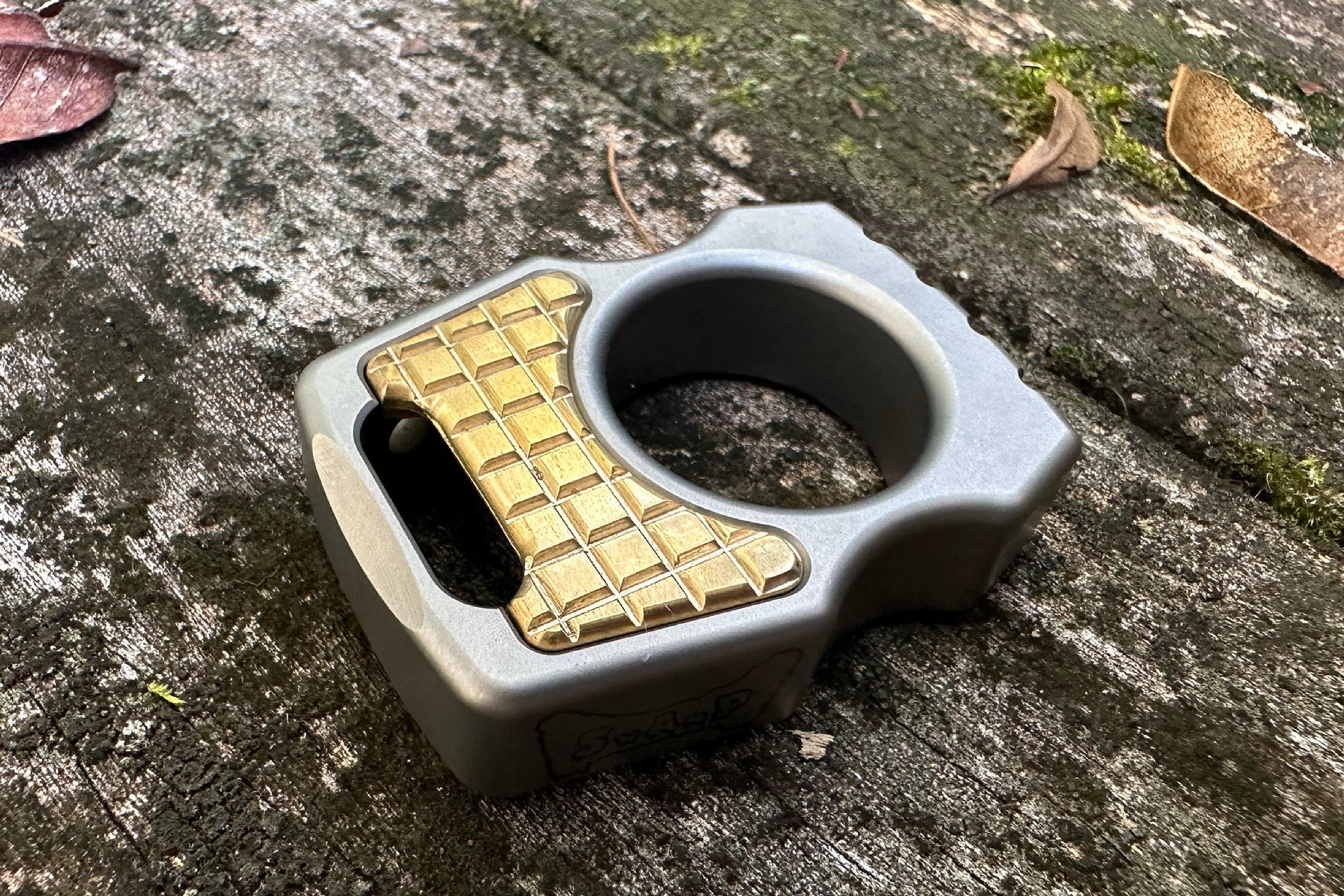 Semi-Custom Titanium EDC Keychain Swampy Whale