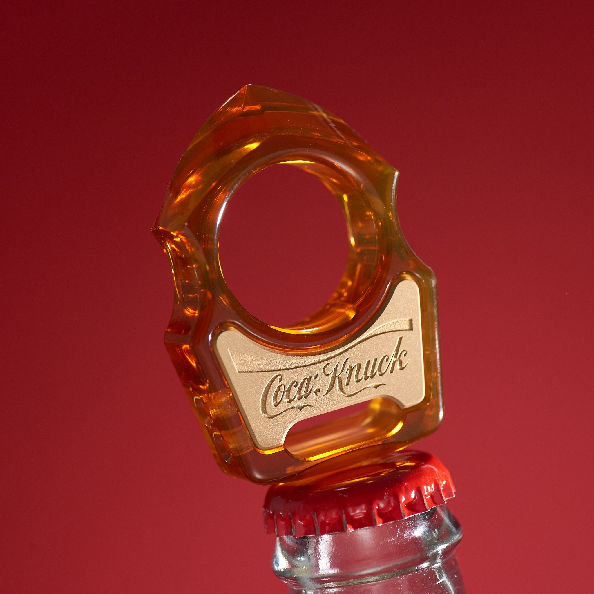 Coca-Knuck EDC Keychain Swampy Shark Ultem