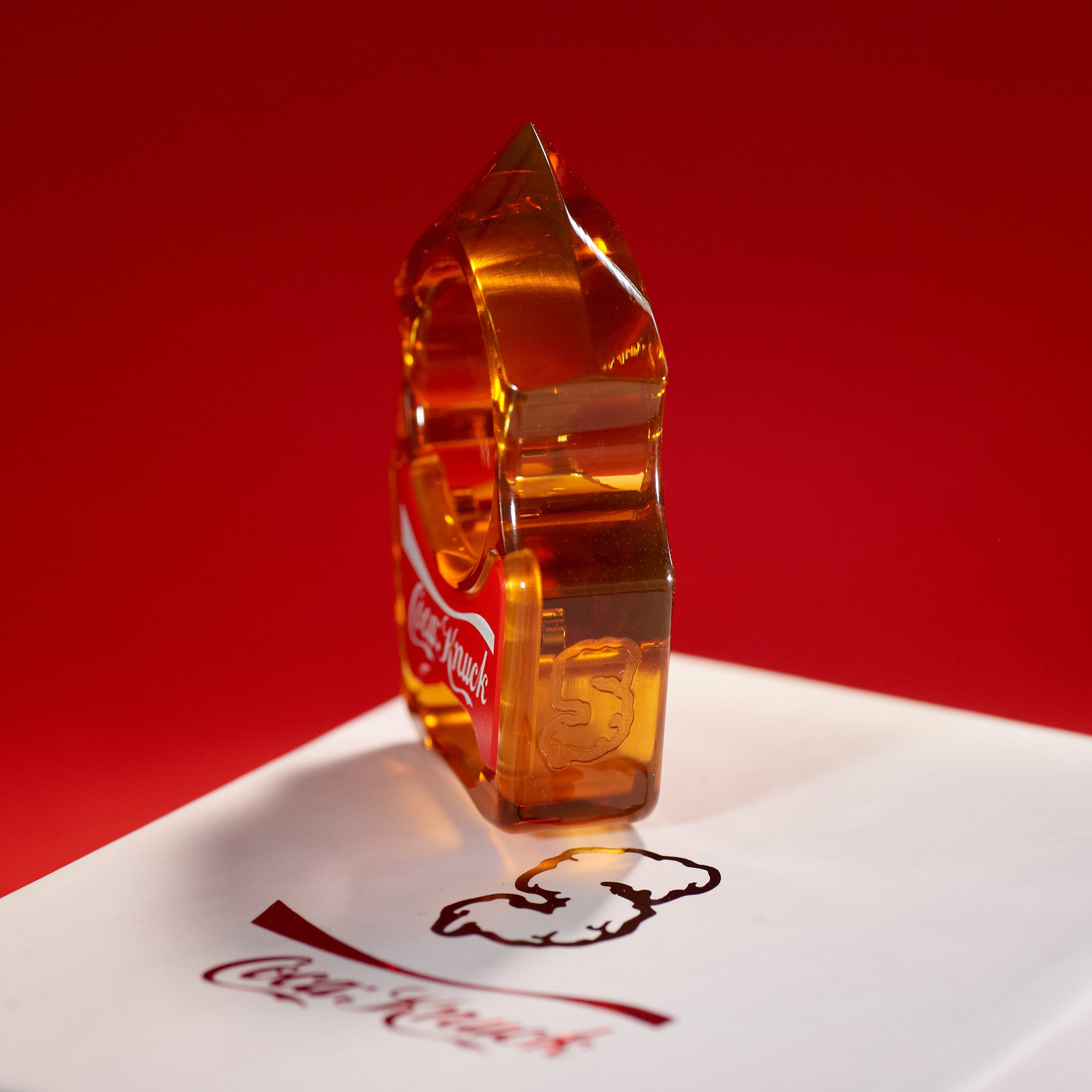 Coca-Knuck EDC Keychain Swampy Shark Ultem