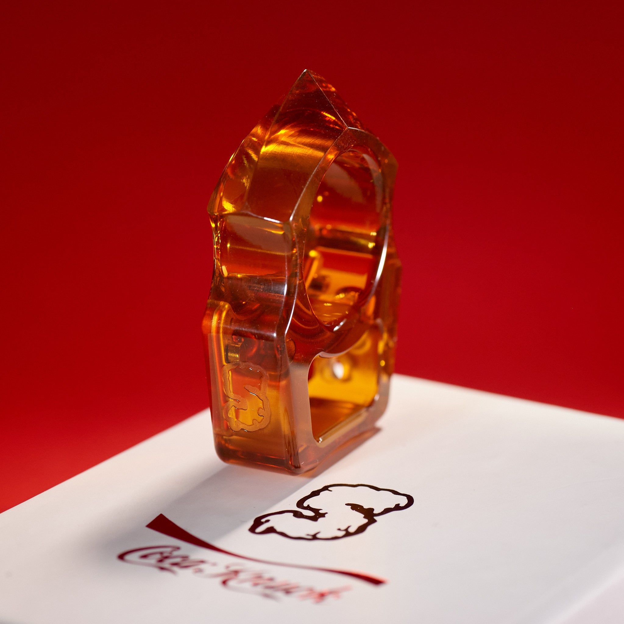 Coca-Knuck EDC Keychain Swampy Shark Ultem