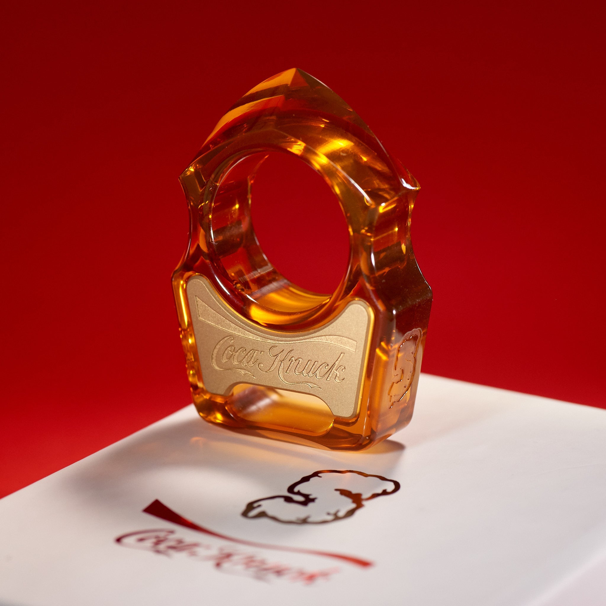 Coca-Knuck EDC Keychain Swampy Shark Ultem